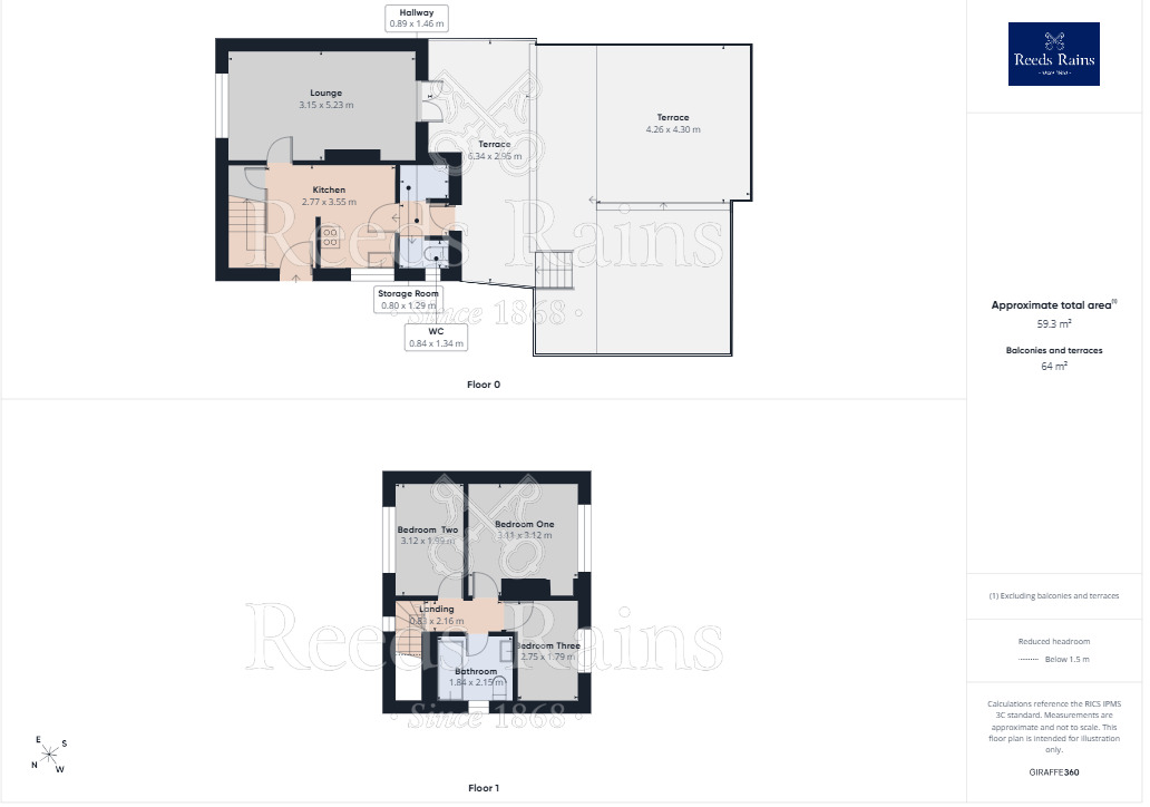 Floorplan of 3 bedroom Semi Detached House for sale, Pollard Crescent, Sheffield, S5