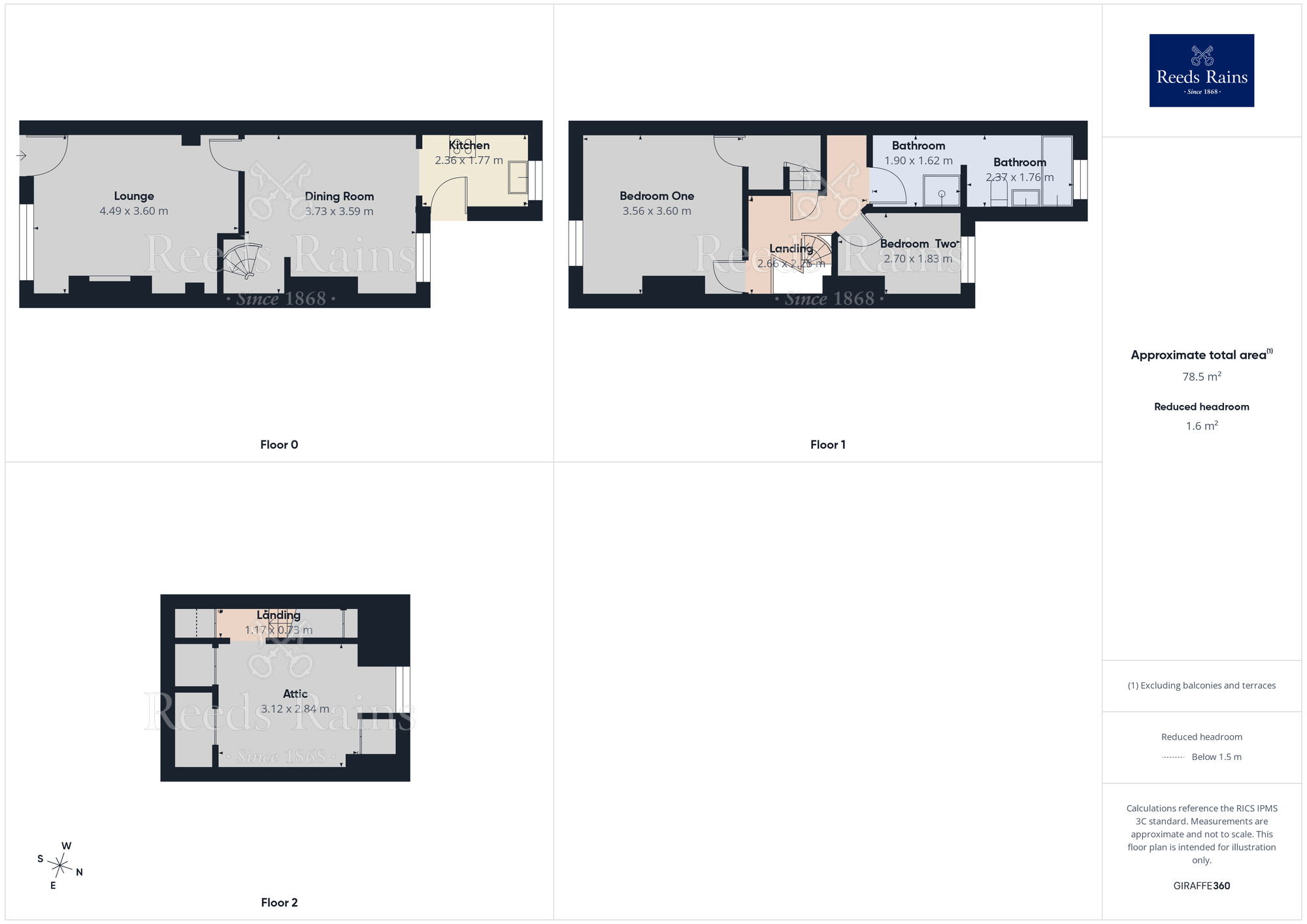 Floorplan of 3 bedroom Mid Terrace House for sale, Vere Road, Sheffield, S6