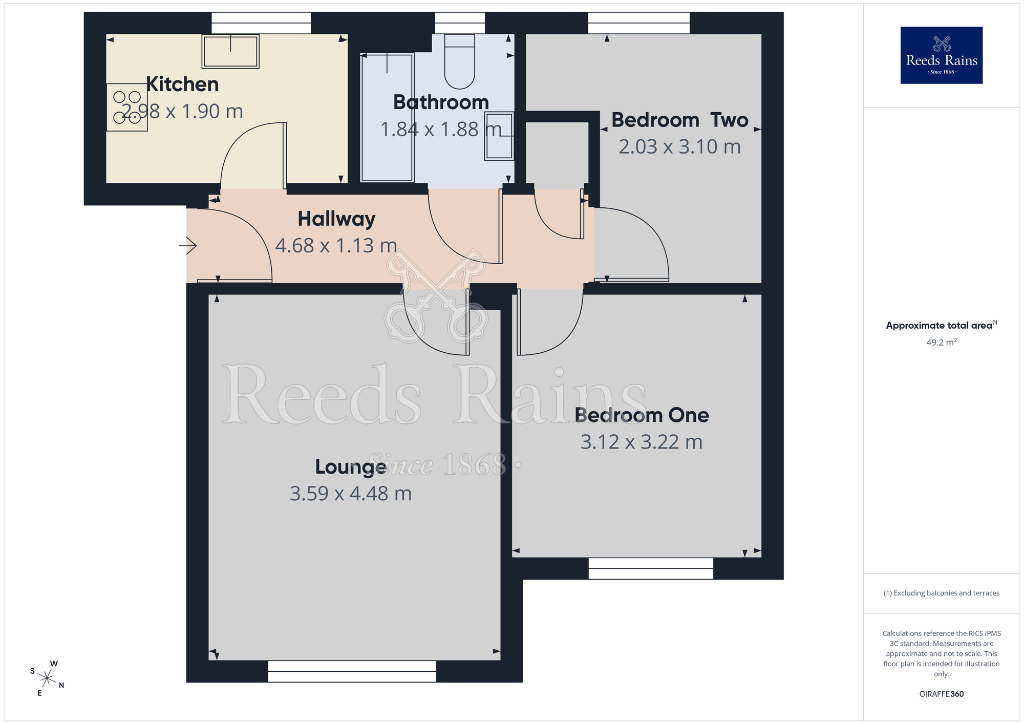 Floorplan of 2 bedroom Flat to rent, Southwood, Sheffield, S6