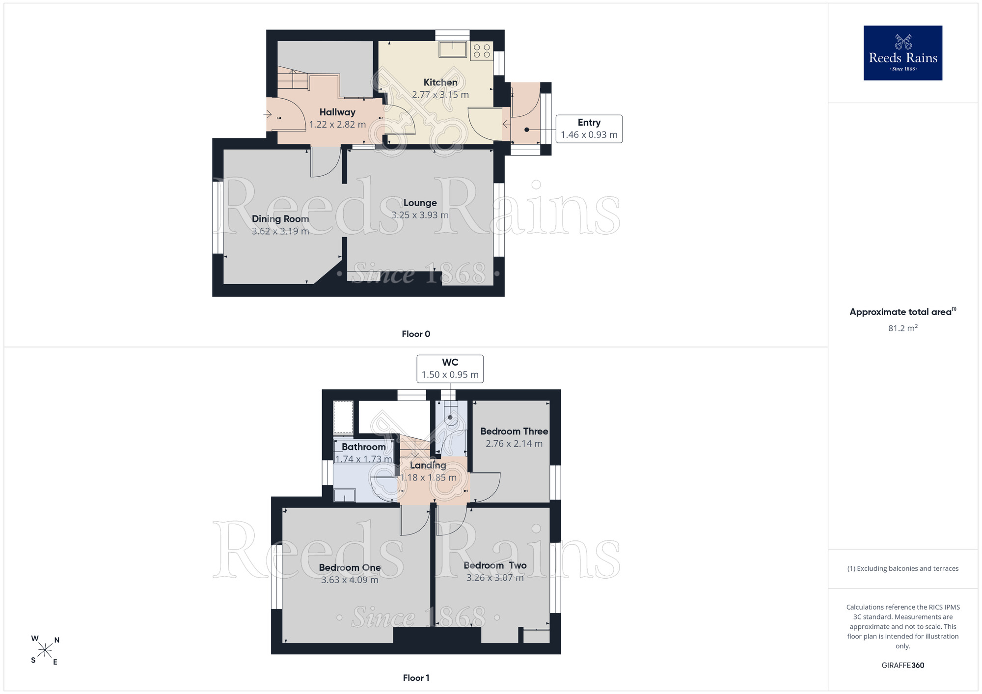 Floorplan of 3 bedroom Semi Detached House for sale, Herries Road, Sheffield, S5