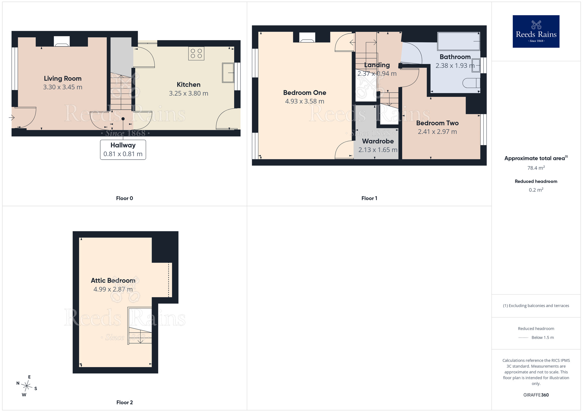Floorplan of 3 bedroom Mid Terrace House for sale, Fielding Road, Sheffield, S6