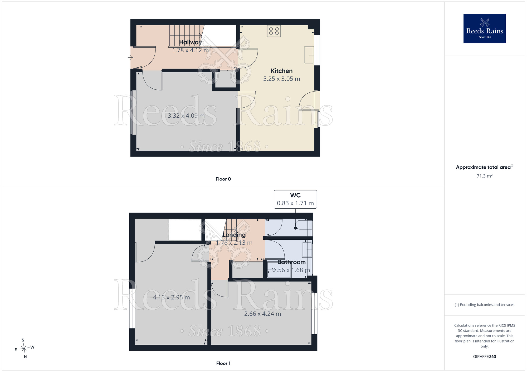 Floorplan of 2 bedroom End Terrace House to rent, Bridgecroft, Milnsbridge, Huddersfield, HD3