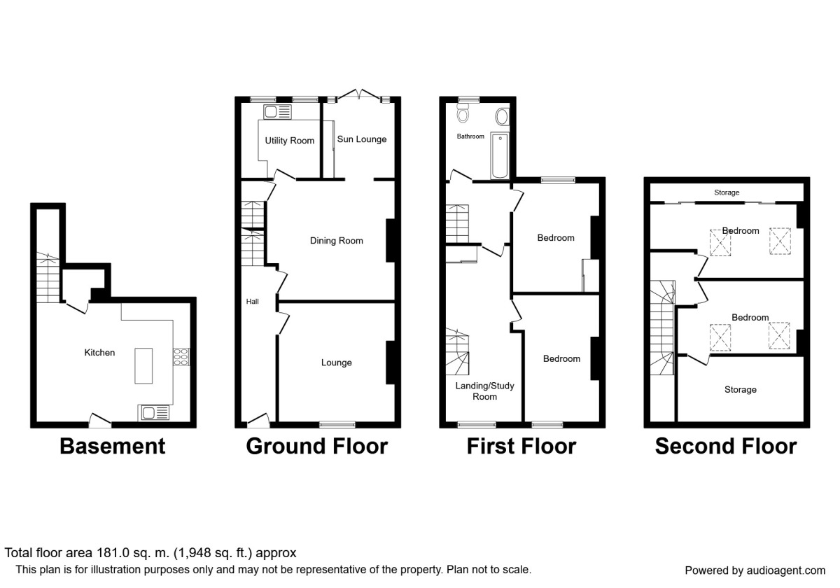 4 bedroom Mid Terrace House for sale, Luck Lane, Huddersfield, HD1 £
