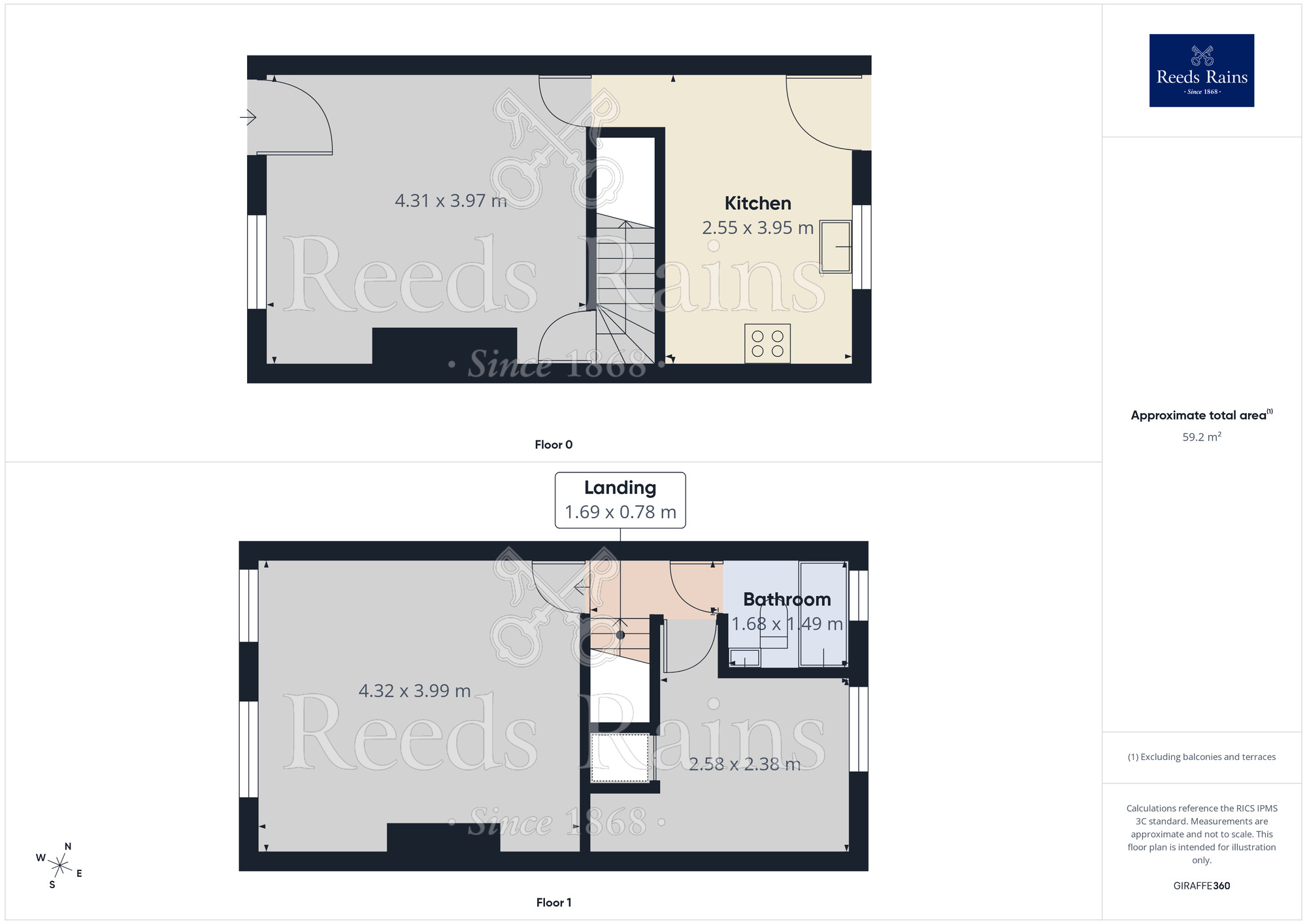 Floorplan of 2 bedroom Mid Terrace House to rent, Senior Street, Huddersfield, West Yorkshire, HD5