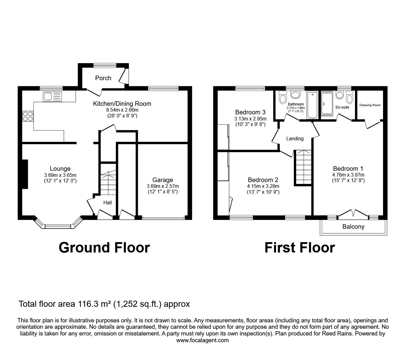Floorplan of 3 bedroom Semi Detached House for sale, Deyne Road, Netherton, Huddersfield, West Yorkshire, HD4