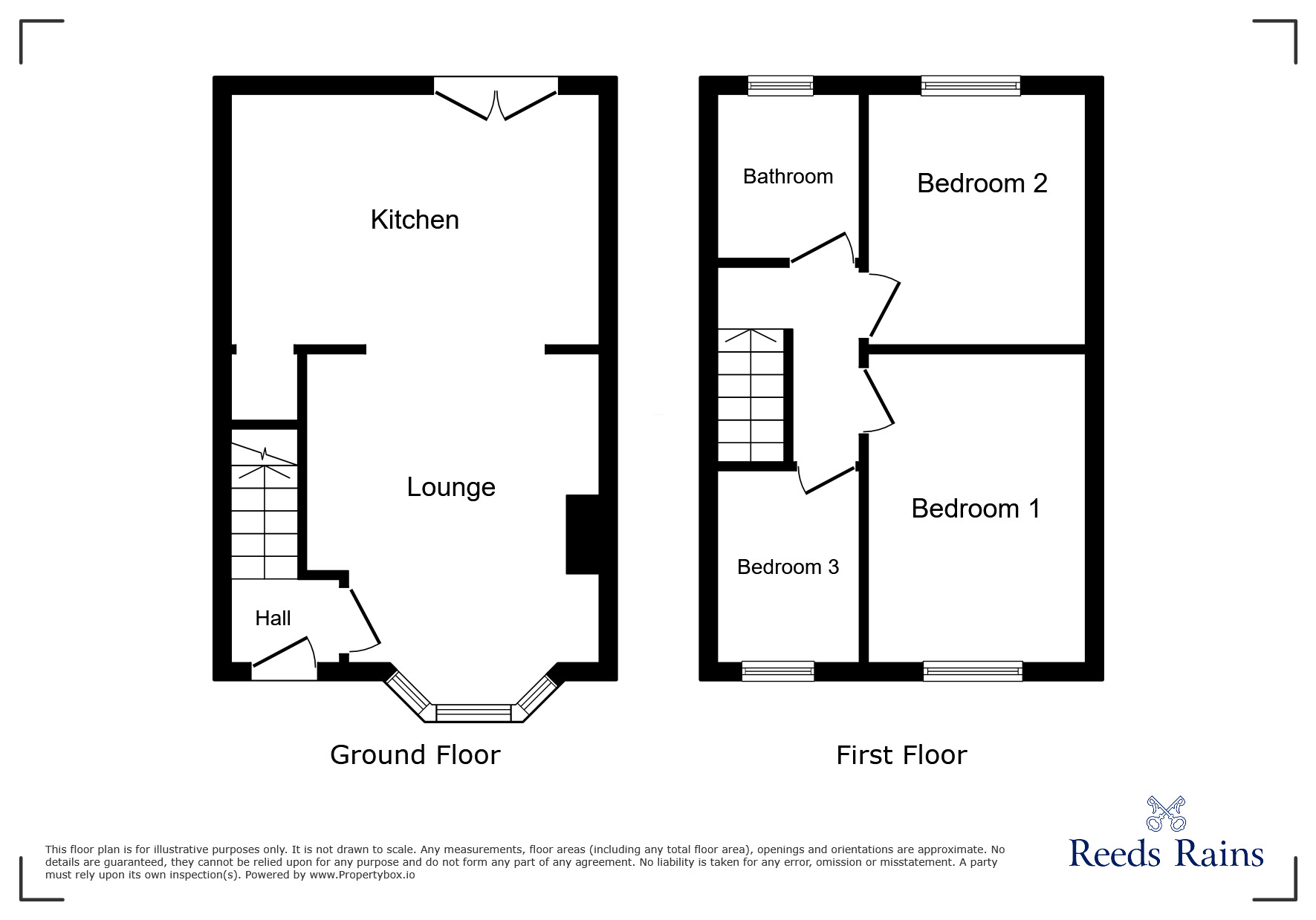Floorplan of 3 bedroom  House to rent, Prospect Road, Longwood, West Yorkshire, HD3
