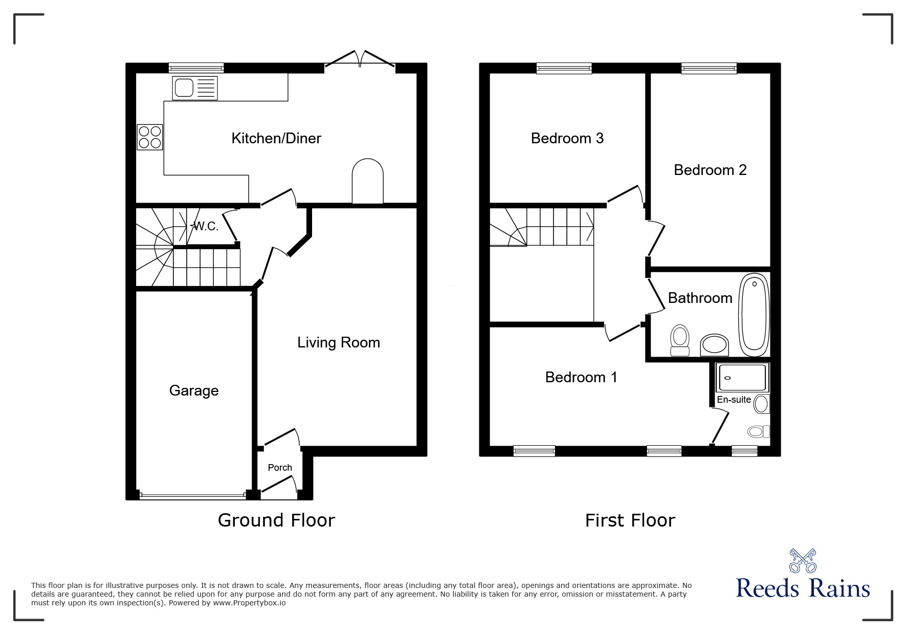 Floorplan of 3 bedroom Detached House for sale, Weaving Mews, Skelmanthorpe, West Yorkshire, HD8