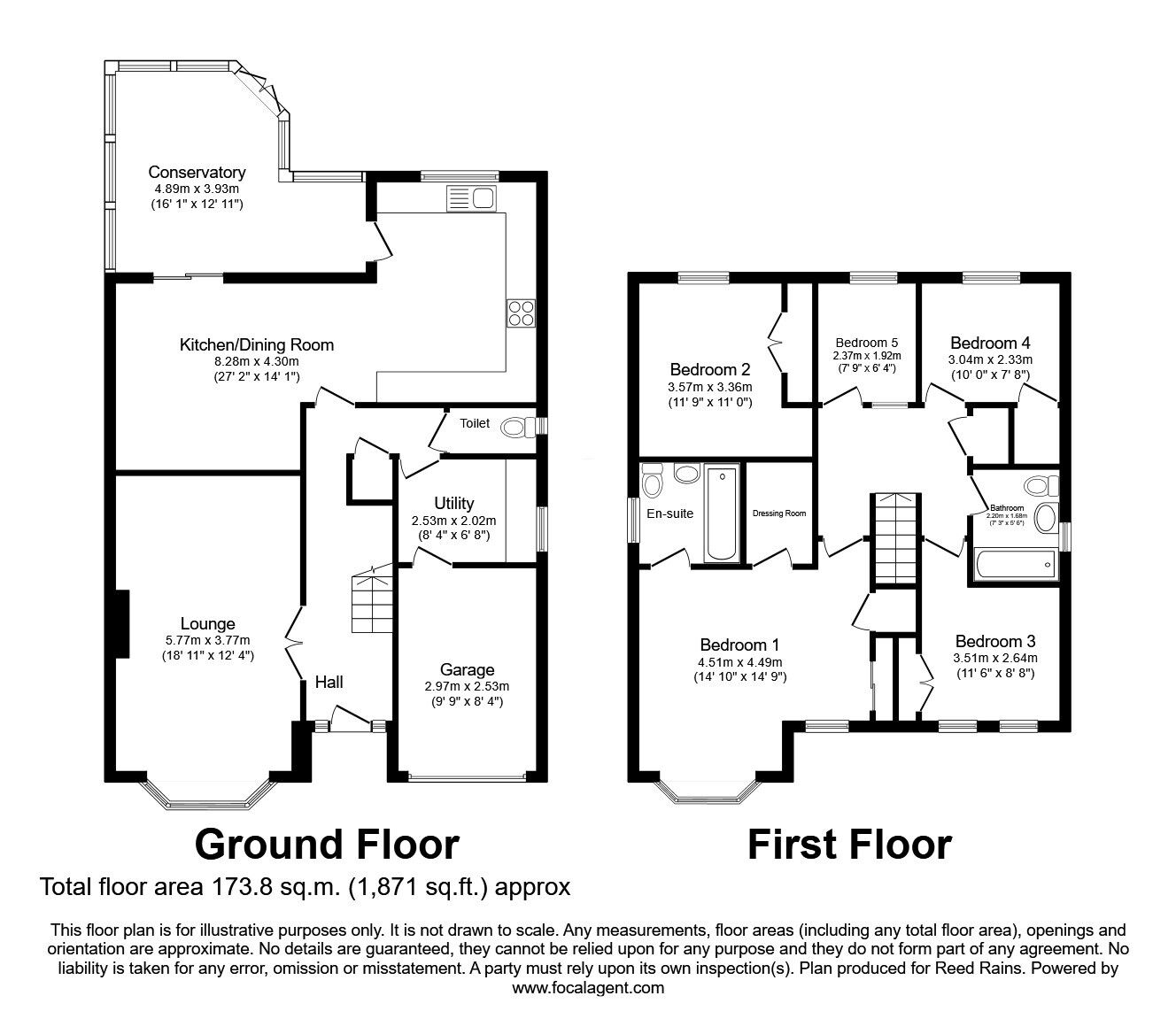 Floorplan of 5 bedroom End Terrace House for sale, Ridge View Drive, Birkby, West Yorkshire, HD2