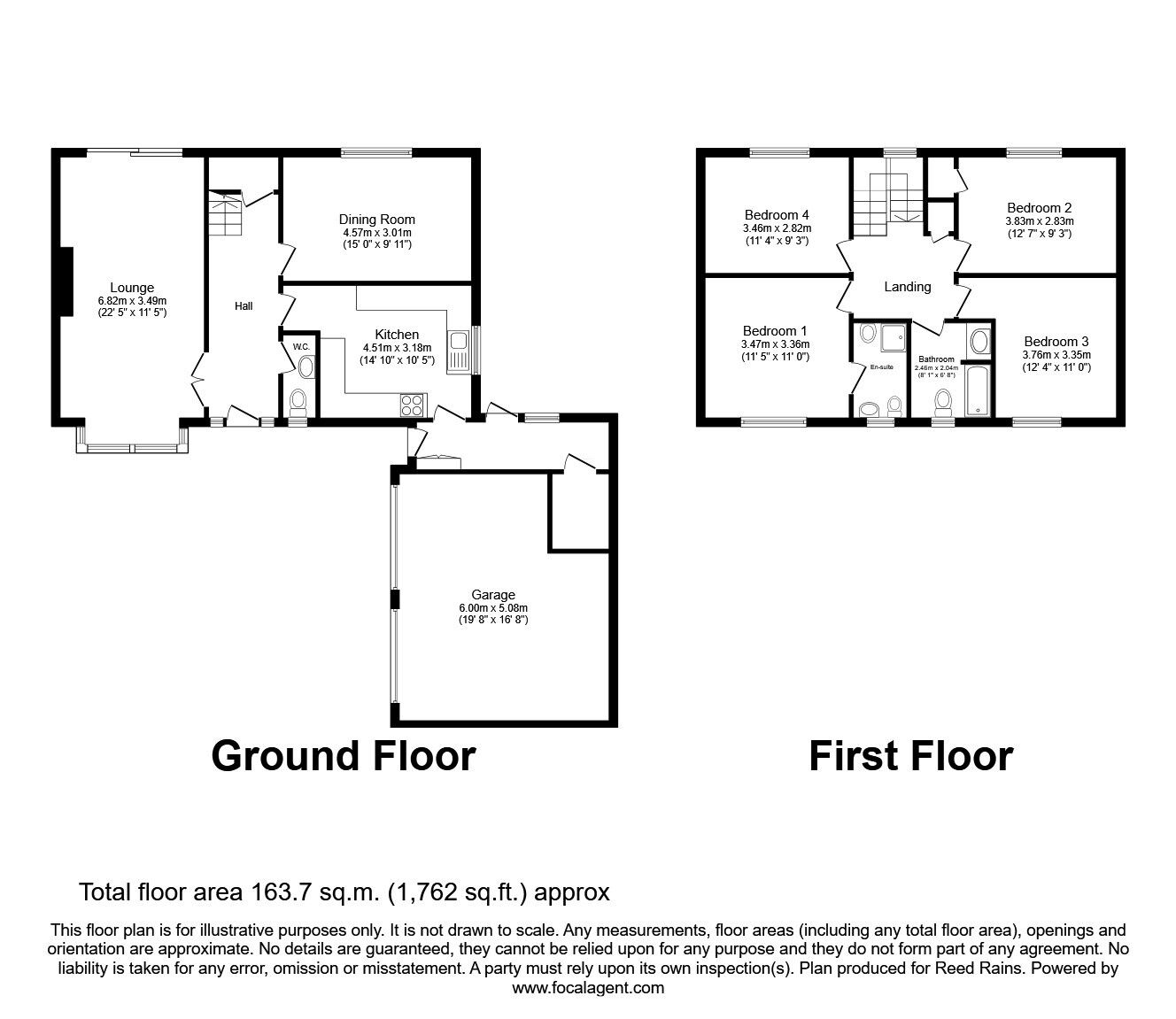 Floorplan of 4 bedroom Detached House for sale, Scarhouse Lane, Golcar, West Yorkshire, HD7