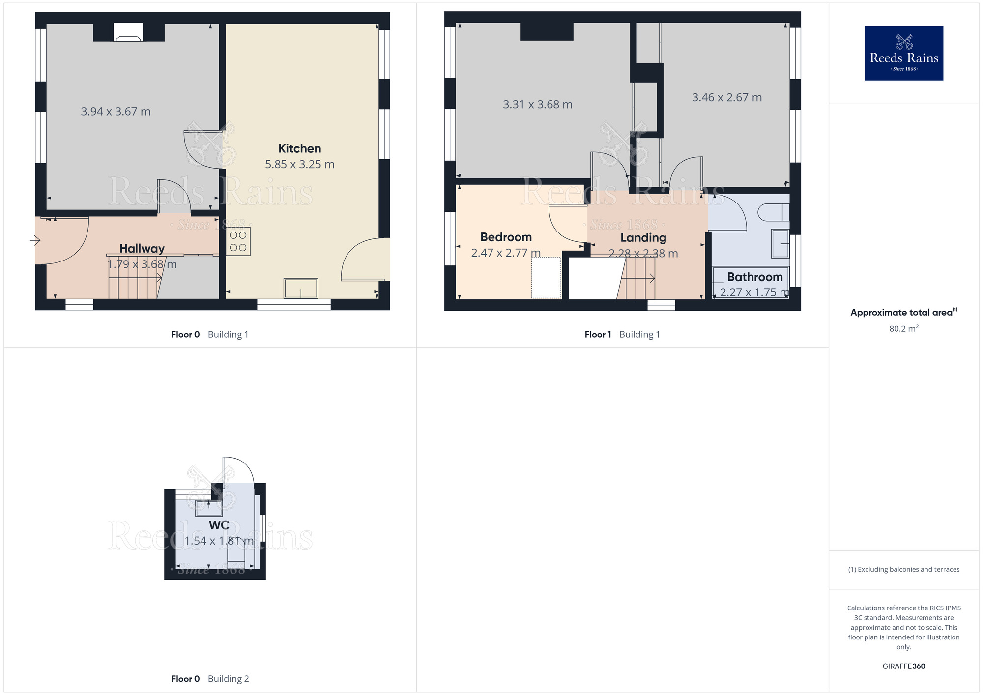 Floorplan of 3 bedroom Semi Detached House to rent, Crossfields, Huddersfield, West Yorkshire, HD5