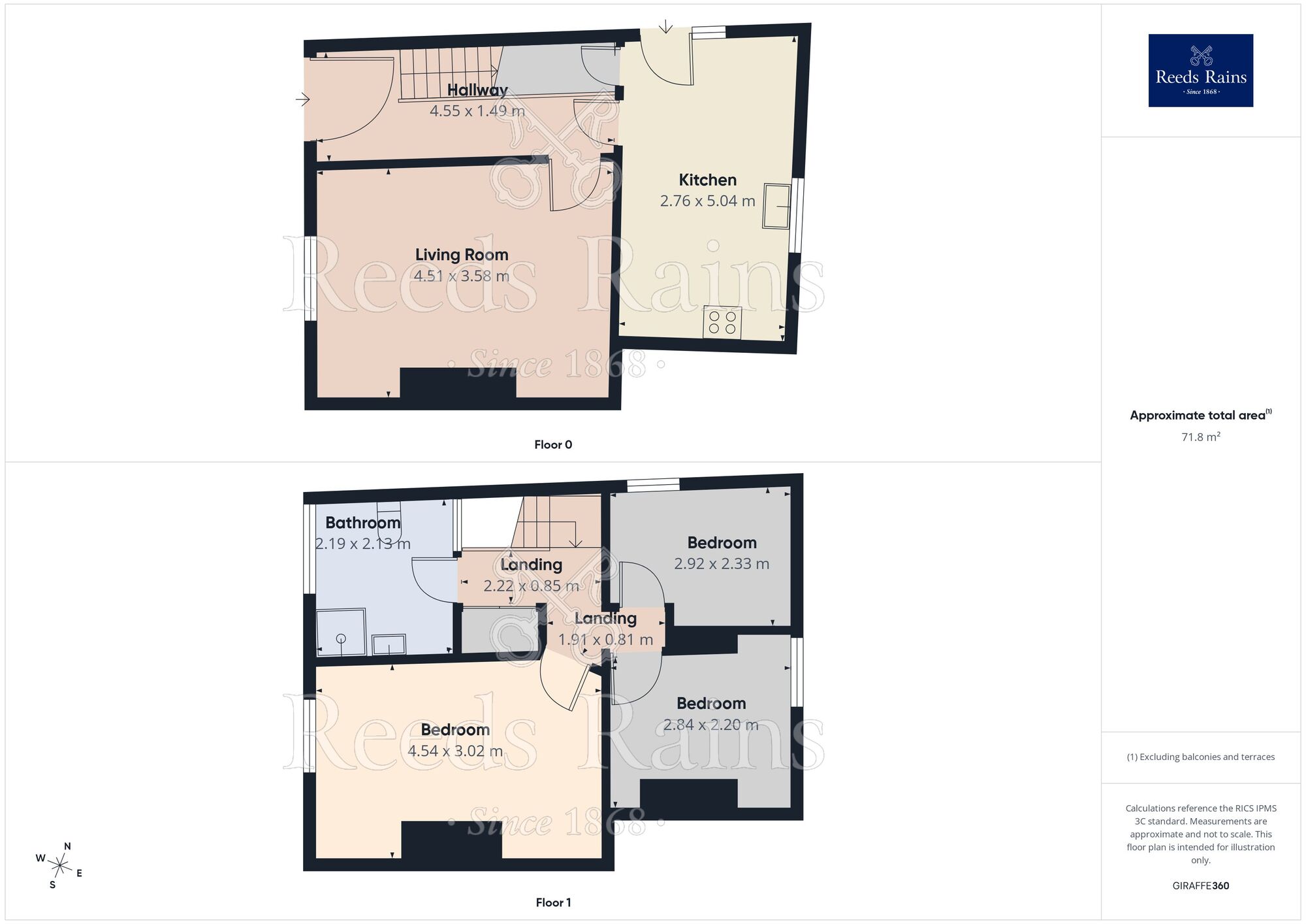 Floorplan of 3 bedroom End Terrace House for sale, Taylor Hill Road, Berry Brow, Huddersfield, West Yorkshire, HD4
