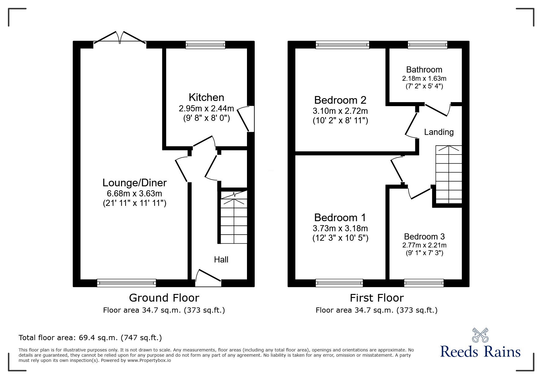 Floorplan of 3 bedroom Semi Detached House to rent, Stocks Drive, Shepley, West Yorkshire, HD8
