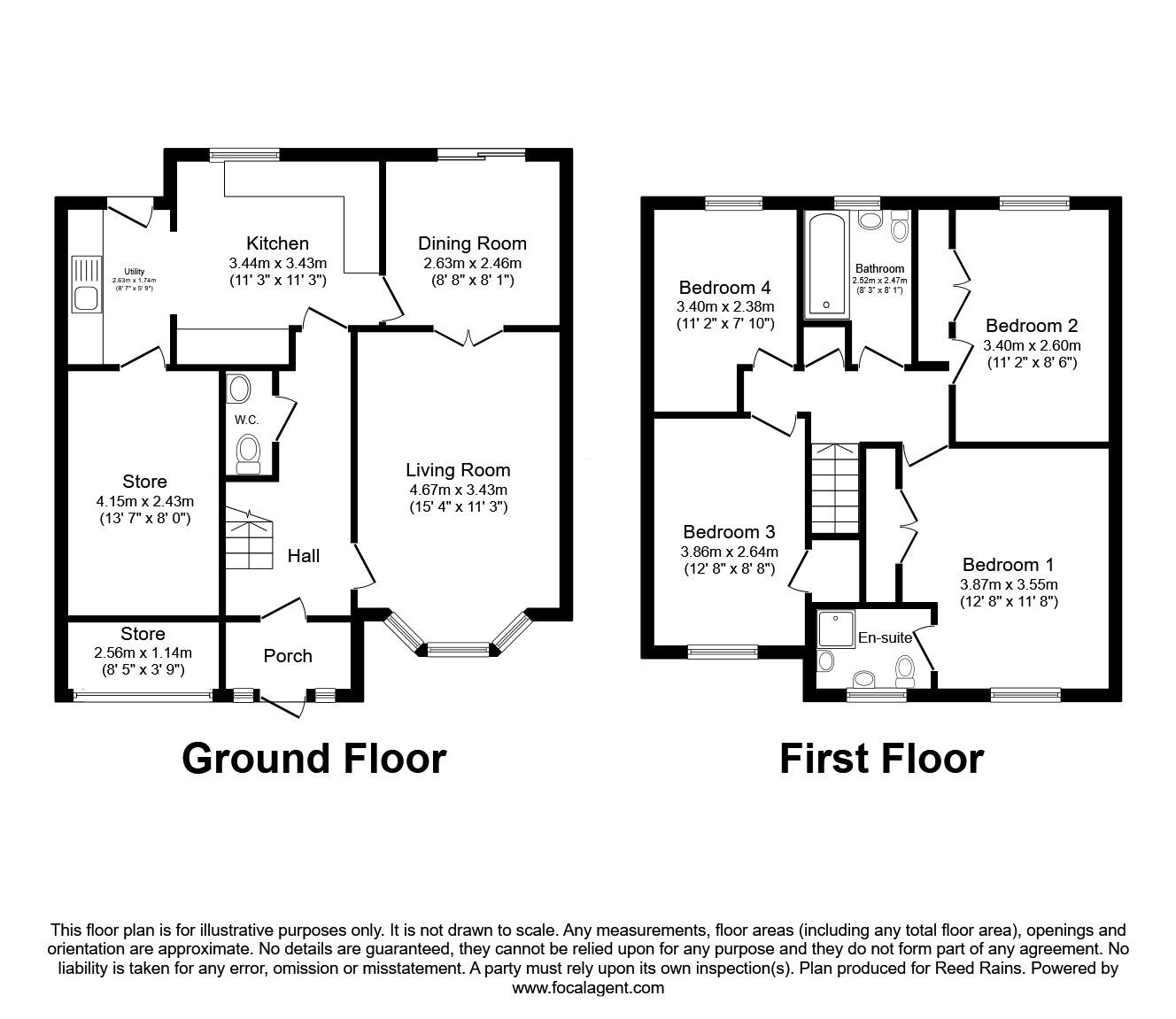 Floorplan of 4 bedroom Detached House for sale, St. Thomas Gardens, Bradley, West Yorkshire, HD2
