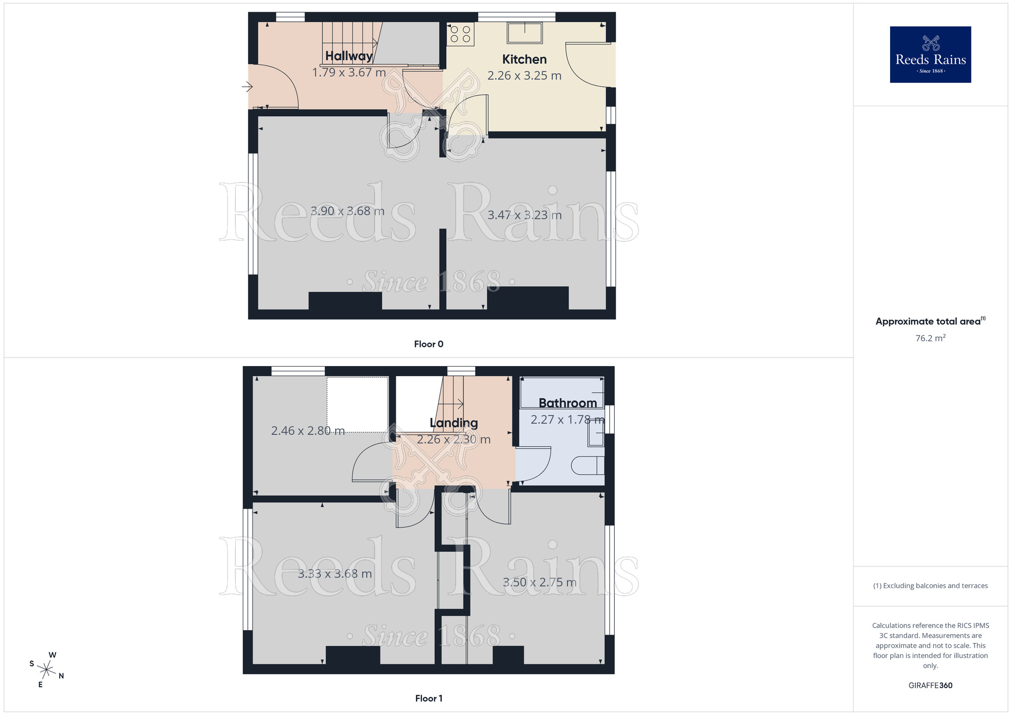 Floorplan of 3 bedroom End Terrace House to rent, Dalton Clowes, Huddersfield, West Yorkshire, HD5