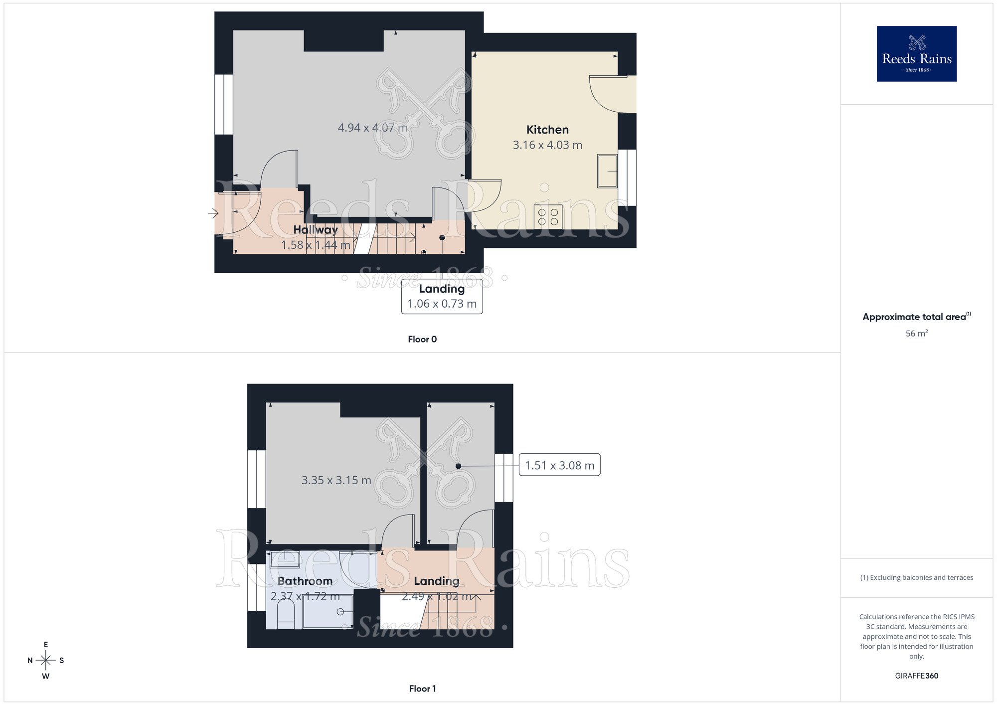 Floorplan of 2 bedroom Mid Terrace House for sale, Wakefield Road, Dalton, Huddersfield, West Yorkshire, HD5