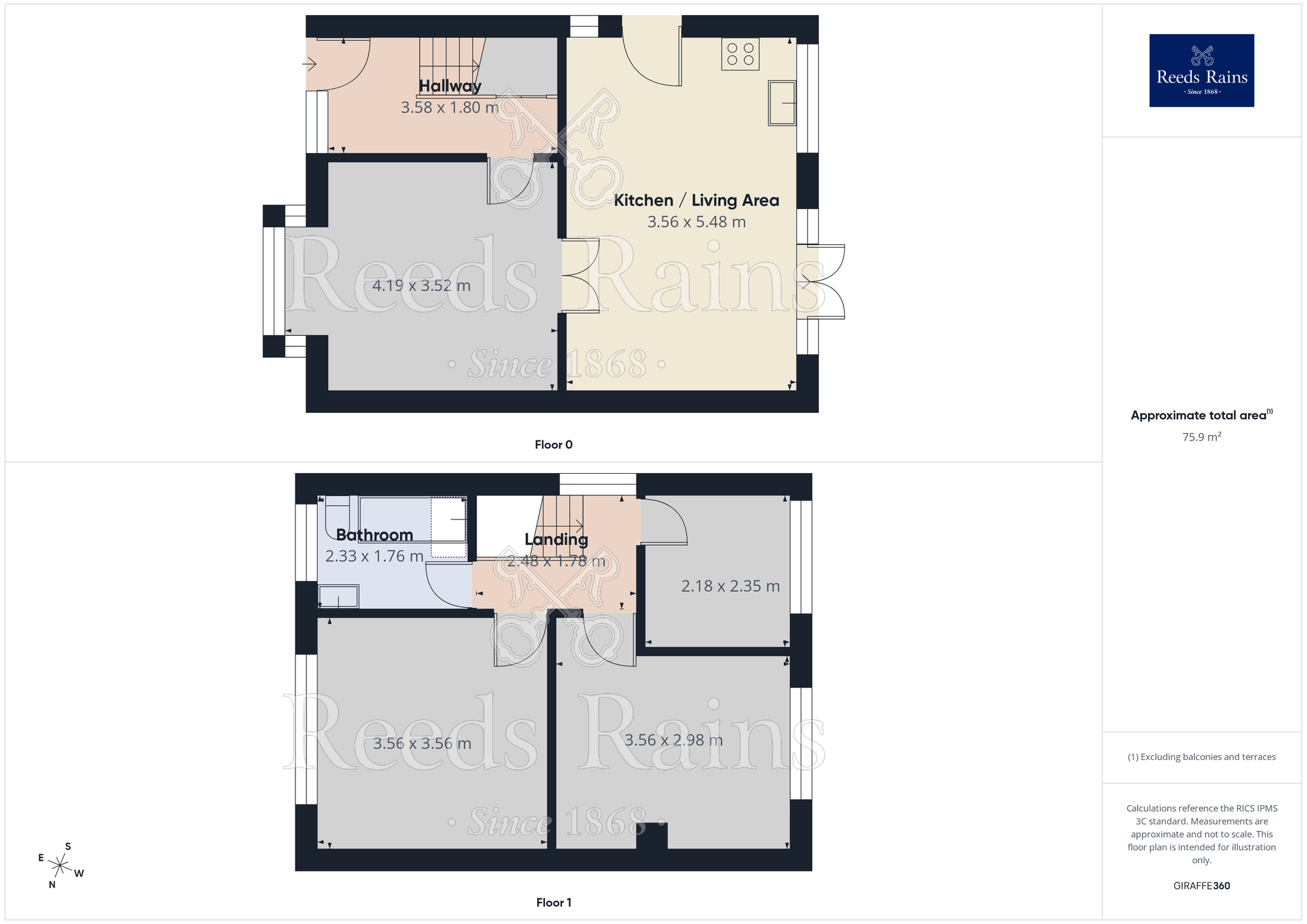 Floorplan of 3 bedroom Semi Detached House to rent, Greenfield Avenue, Oakes, West Yorkshire, HD3