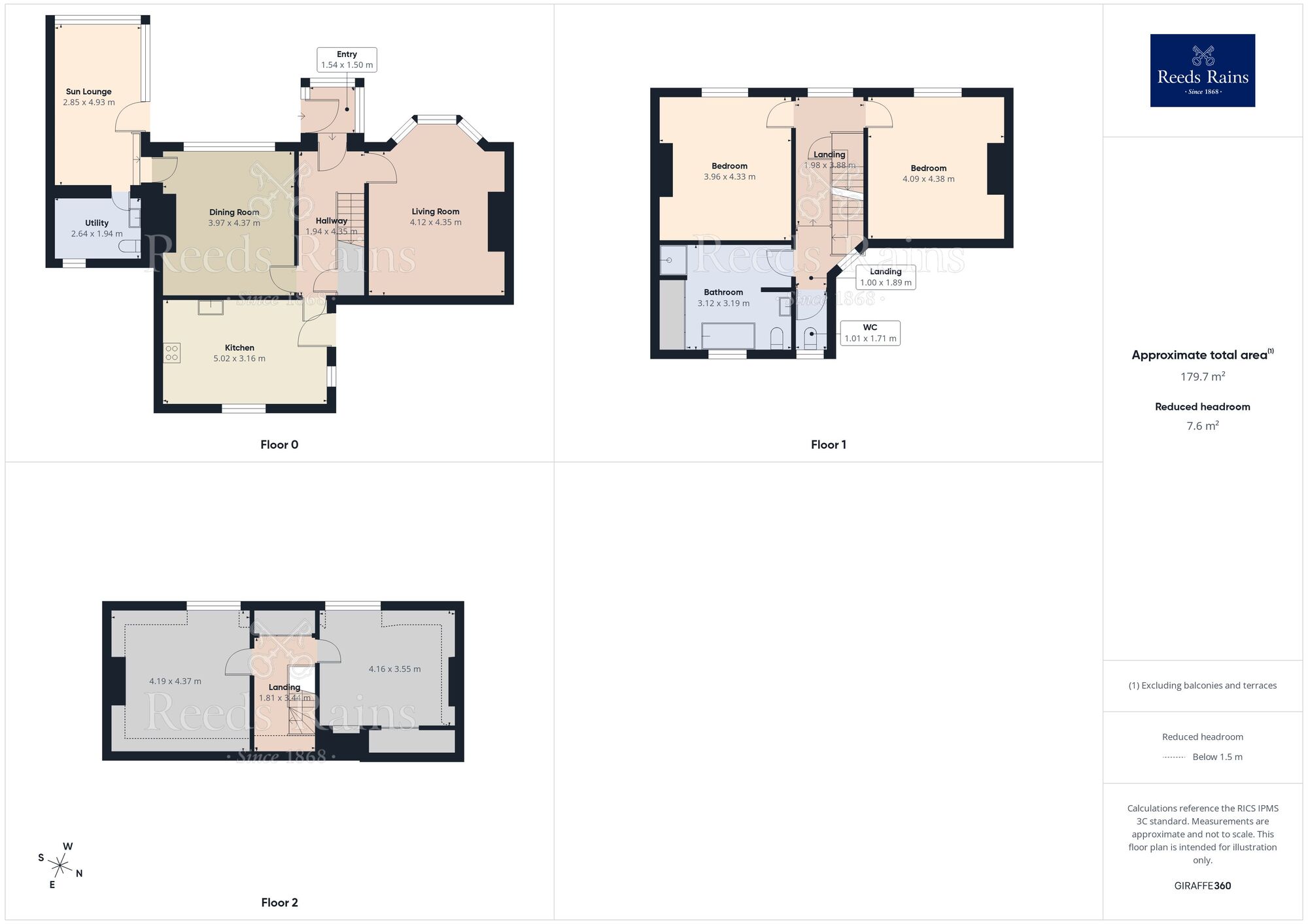Floorplan of 4 bedroom Detached House for sale, Almondbury Bank, Huddersfield, West Yorkshire, HD5