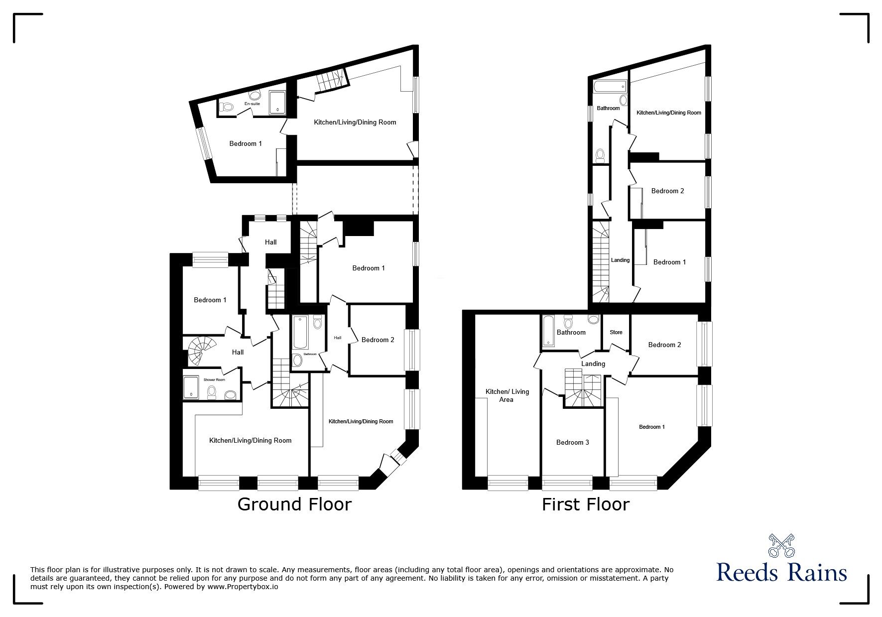 Floorplan of 9 bedroom Flat for sale, Market Street, Milnsbridge, West Yorkshire, HD3