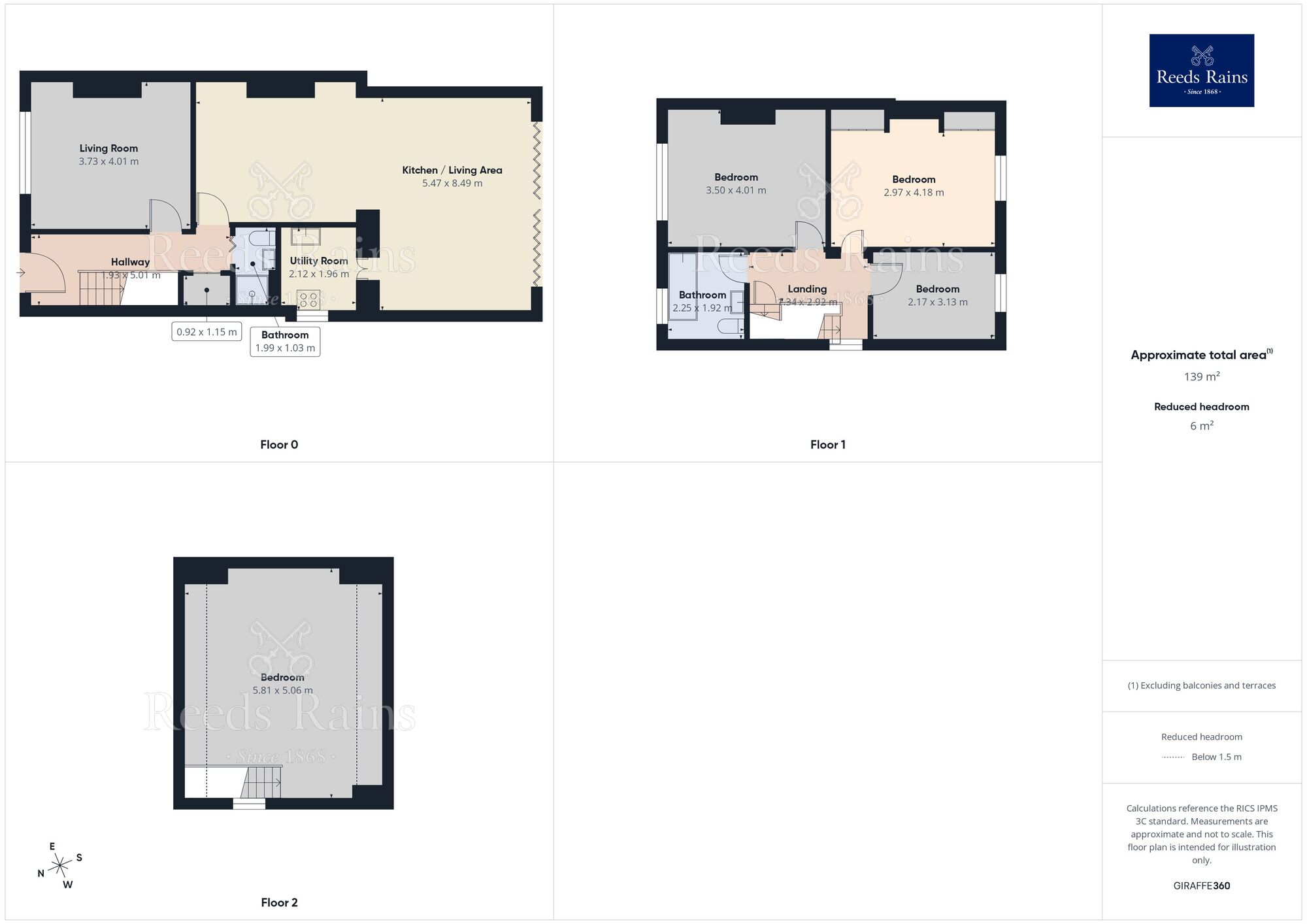 Floorplan of 4 bedroom Semi Detached House for sale, Skipton Avenue, Huddersfield, West Yorkshire, HD2