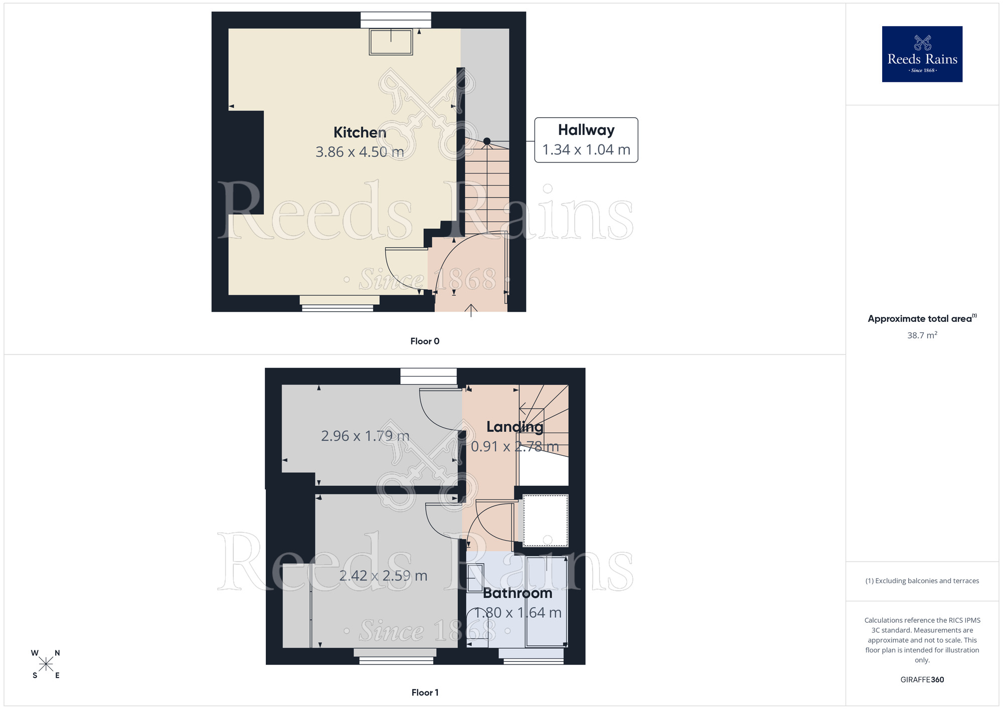 Floorplan of 2 bedroom Mid Terrace House to rent, Burfitts Road, Huddersfield, West Yorkshire, HD3