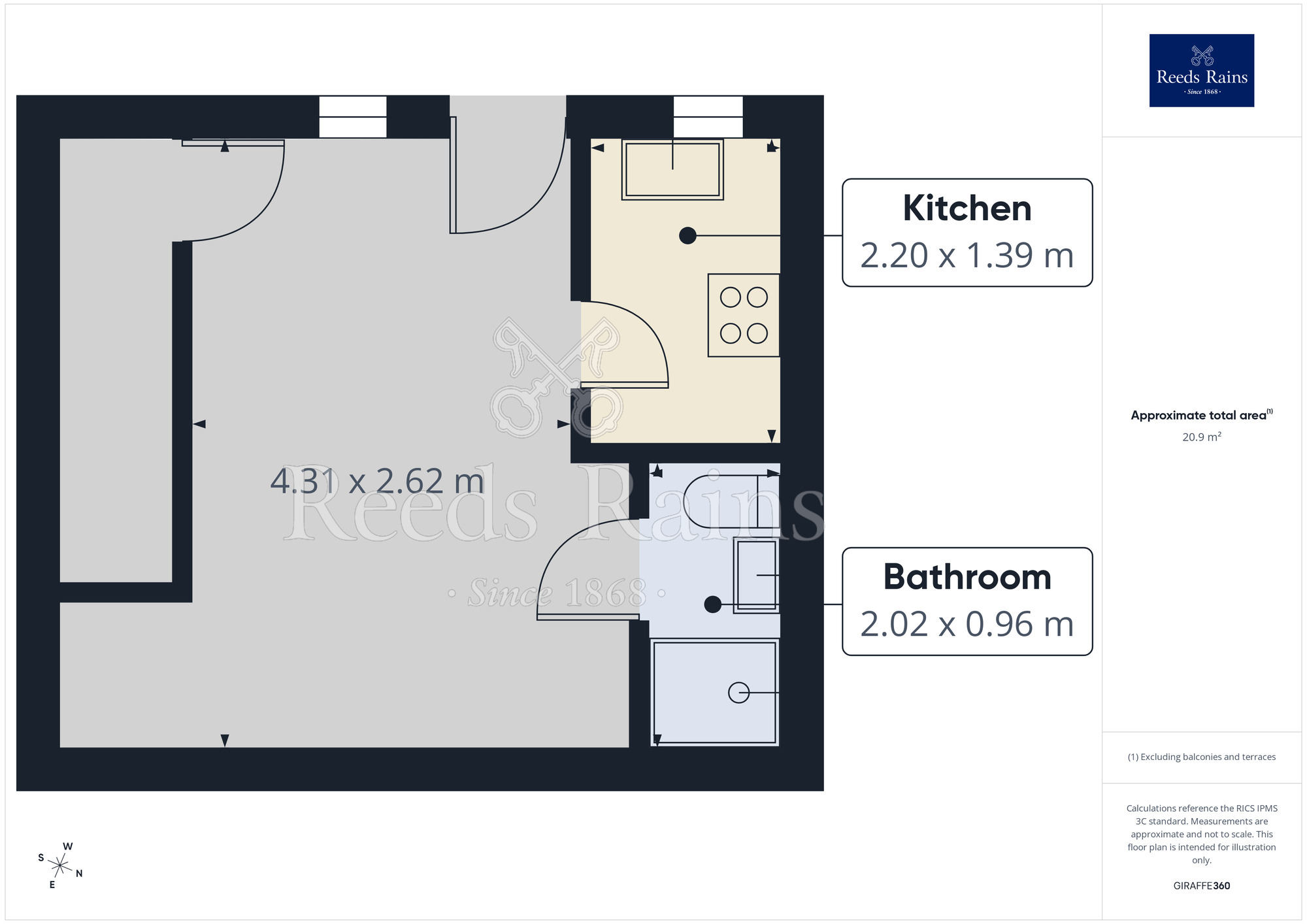 Floorplan of Property to rent, Clough Road, Huddersfield, West Yorkshire, HD2