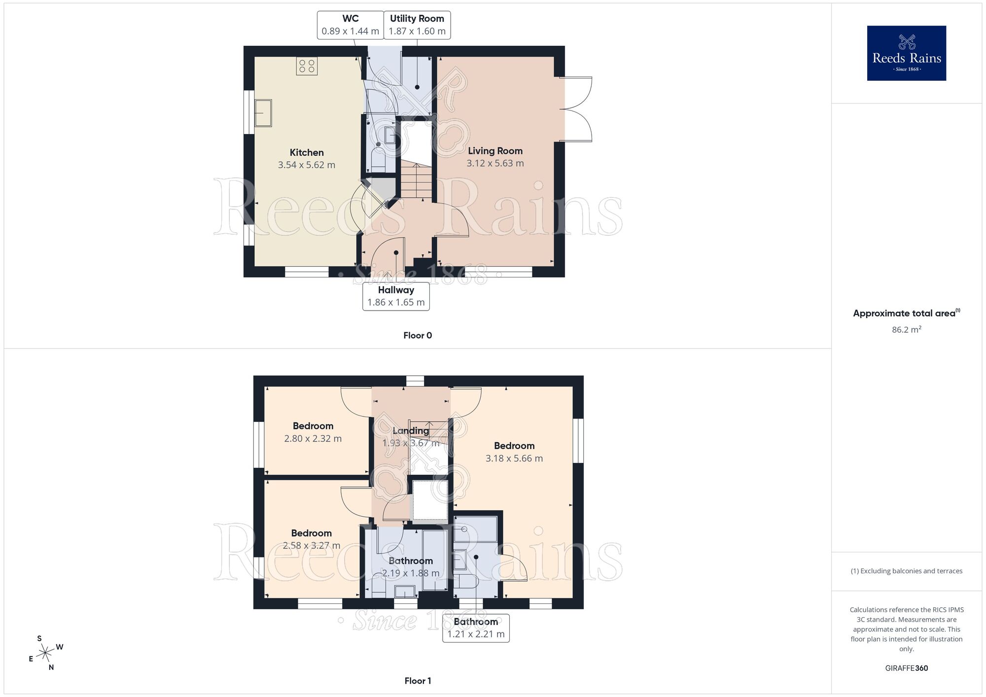 Floorplan of 3 bedroom Detached House for sale, Haigh Road, Lindley, Huddersfield, West Yorkshire, HD3
