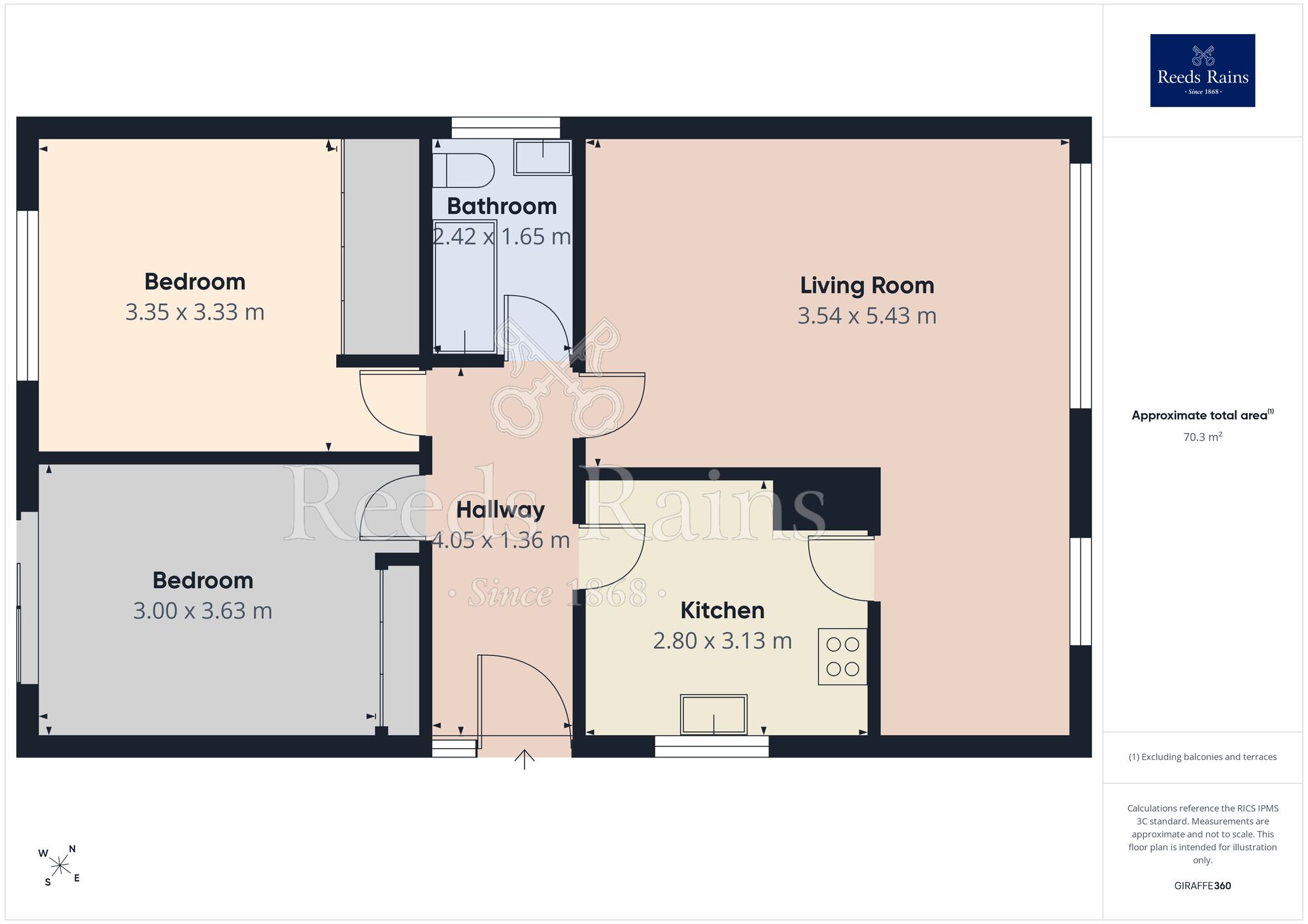 Floorplan of 2 bedroom Detached Bungalow for sale, Fenay Lea Drive, Fenay Bridge, West Yorkshire, HD5