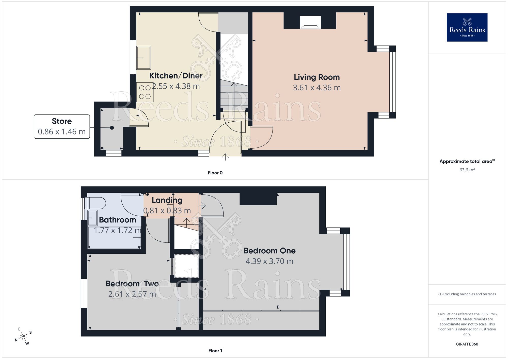 Floorplan of 2 bedroom Semi Detached House for sale, Frances Avenue, Crosland Moor, Huddersfield, West Yorkshire, HD4