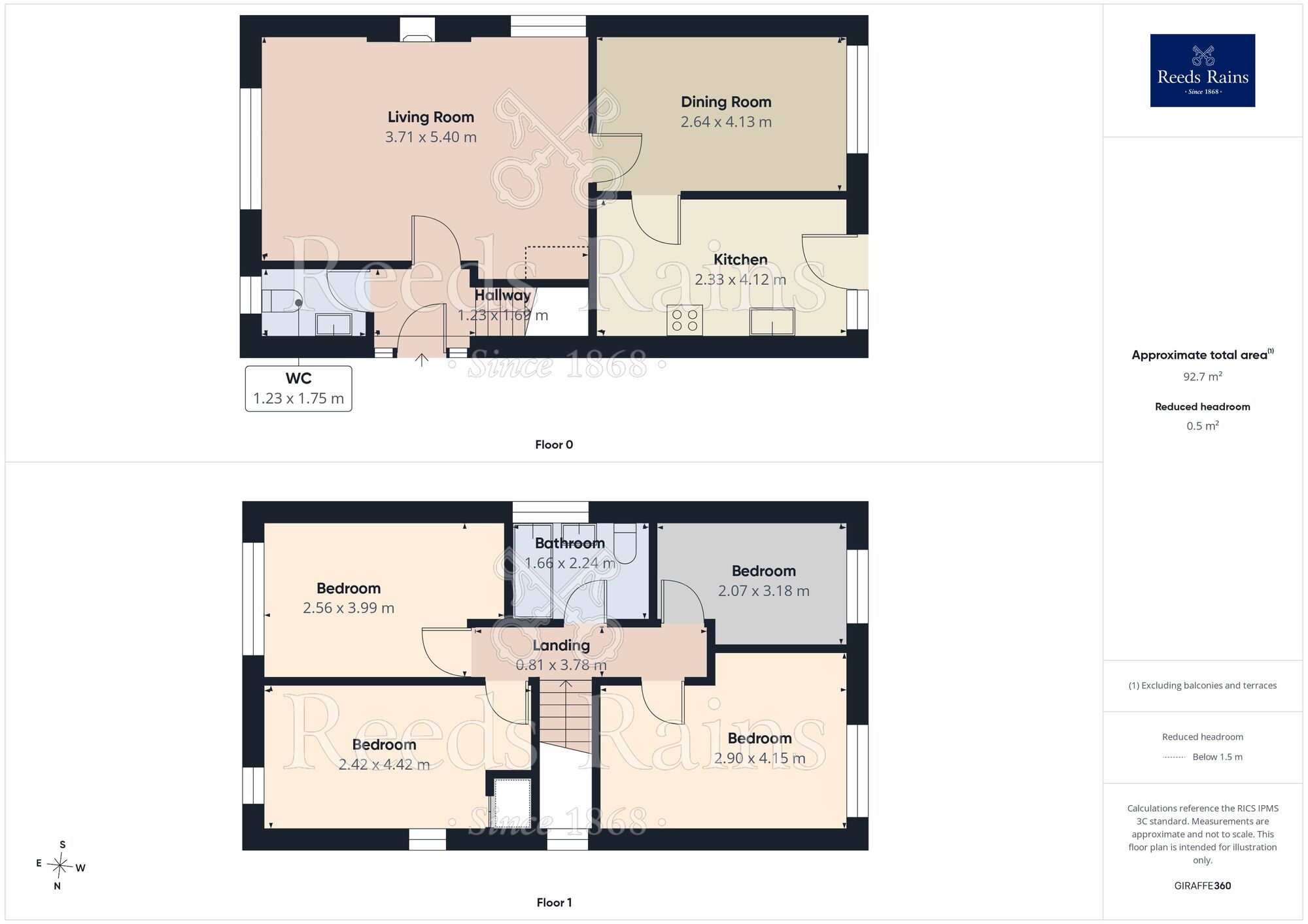 Floorplan of 4 bedroom Detached House for sale, Clay Butts, Birkby, Huddersfield, West Yorkshire, HD2