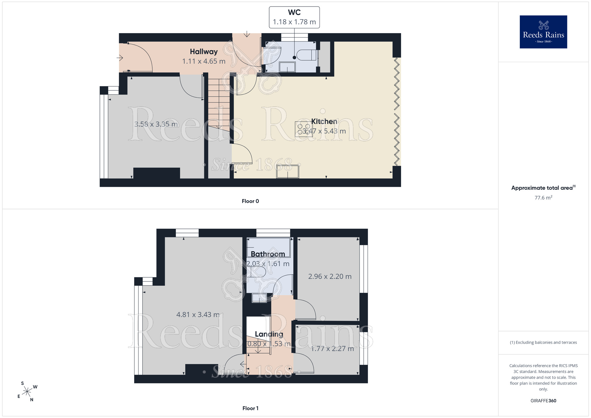 Floorplan of 3 bedroom Semi Detached House to rent, Newsome Road, Huddersfield, West Yorkshire, HD4