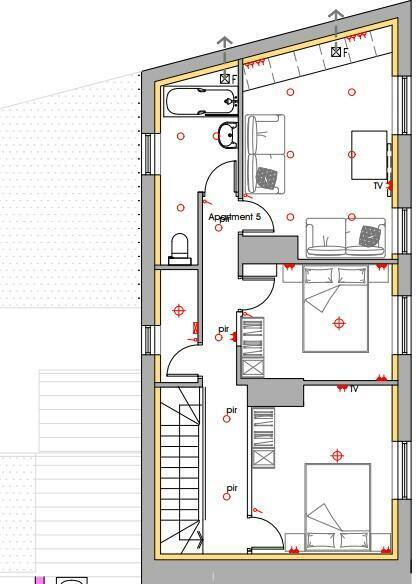 Floorplan of 2 bedroom Flat to rent, George Street, Milnsbridge, West Yorkshire, HD3