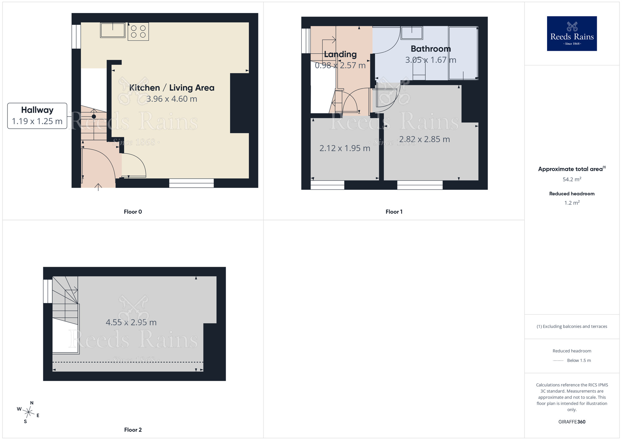 Floorplan of 3 bedroom End Terrace House to rent, Yews Hill Road, Lockwood, West Yorkshire, HD1