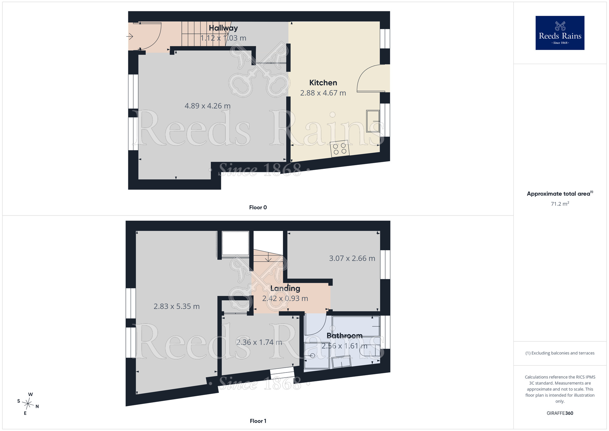 Floorplan of 3 bedroom End Terrace House for sale, Huddersfield Road, Meltham, West Yorkshire, HD9