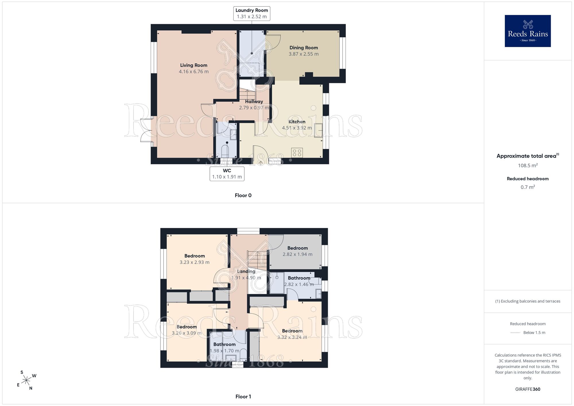 Floorplan of 4 bedroom Detached House for sale, Robsons Drive, Huddersfield, West Yorkshire, HD5