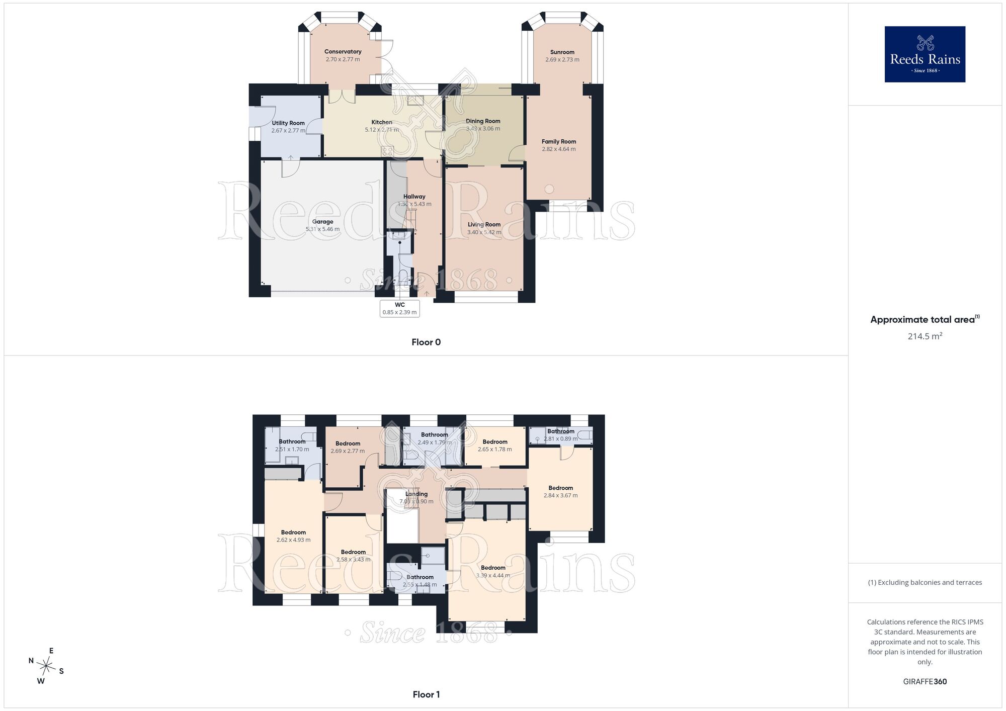 Floorplan of 6 bedroom Detached House for sale, Hall Lee Fold, Lindley, Huddersfield, West Yorkshire, HD3