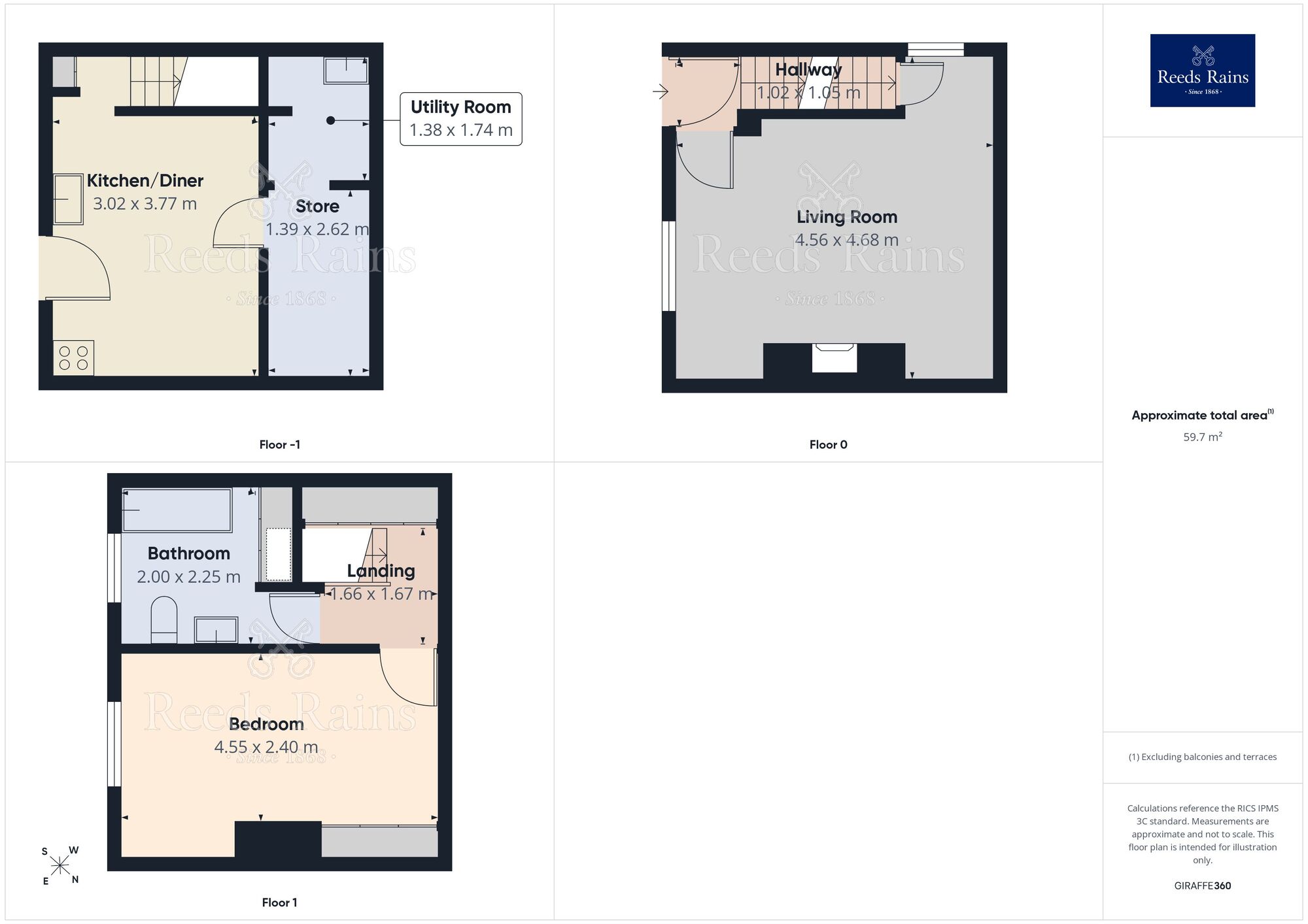 Floorplan of 1 bedroom Mid Terrace House for sale, May Street, Crosland Moor, Huddersfield, West Yorkshire, HD4