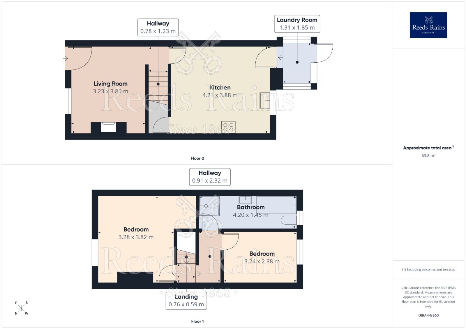 Floorplan of 2 bedroom Mid Terrace House to rent, Dalton Fold Road, Huddersfield, West Yorkshire, HD5