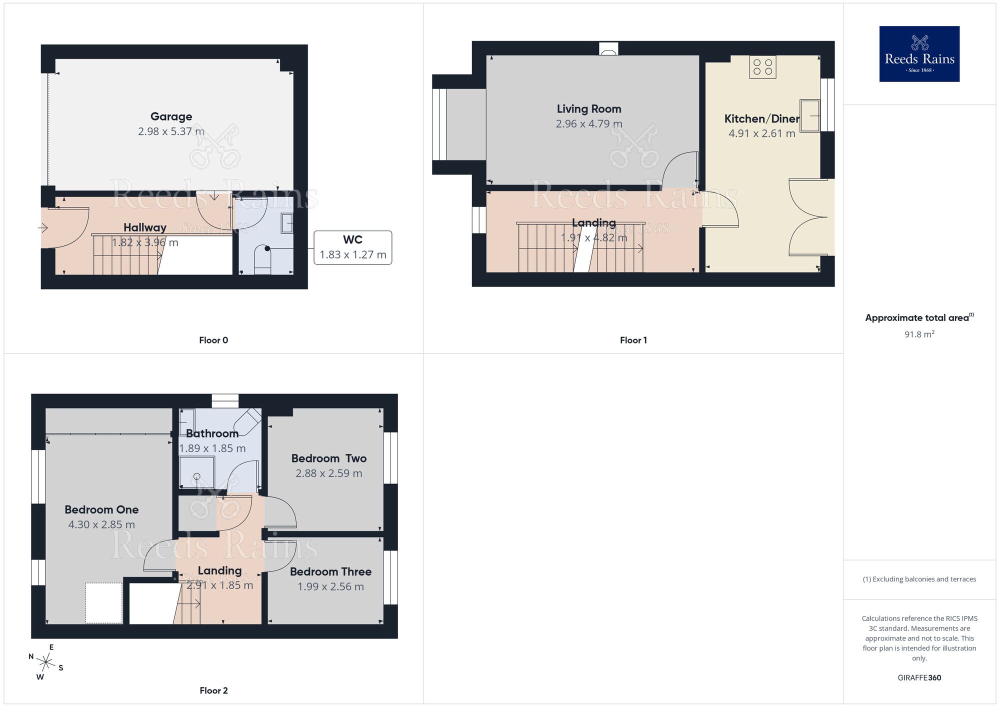 Floorplan of 3 bedroom Semi Detached House for sale, Banks Road, Linthwaite, West Yorkshire, HD7