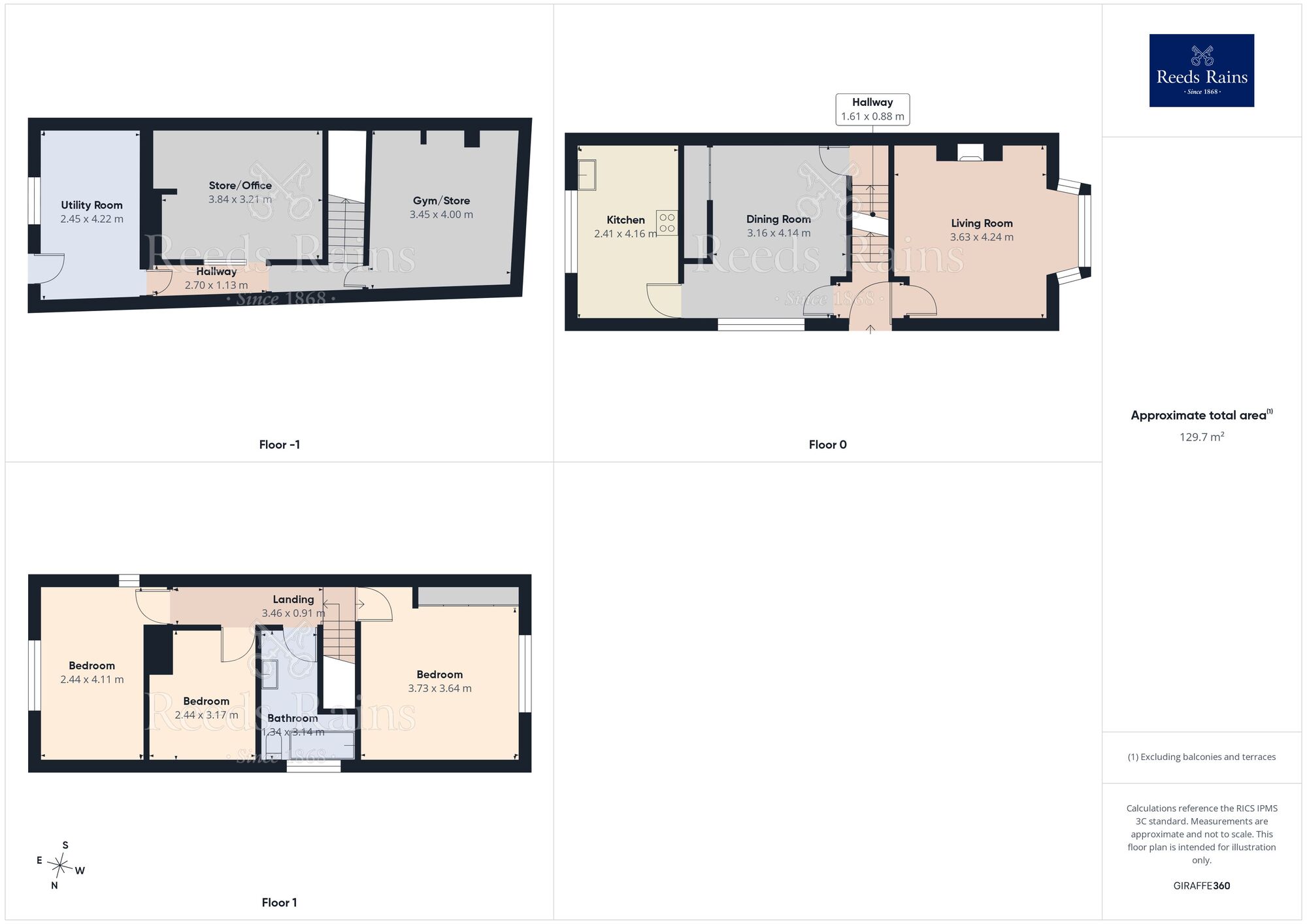 Floorplan of 3 bedroom End Terrace House for sale, Meltham Road, West Yorkshire, HD4