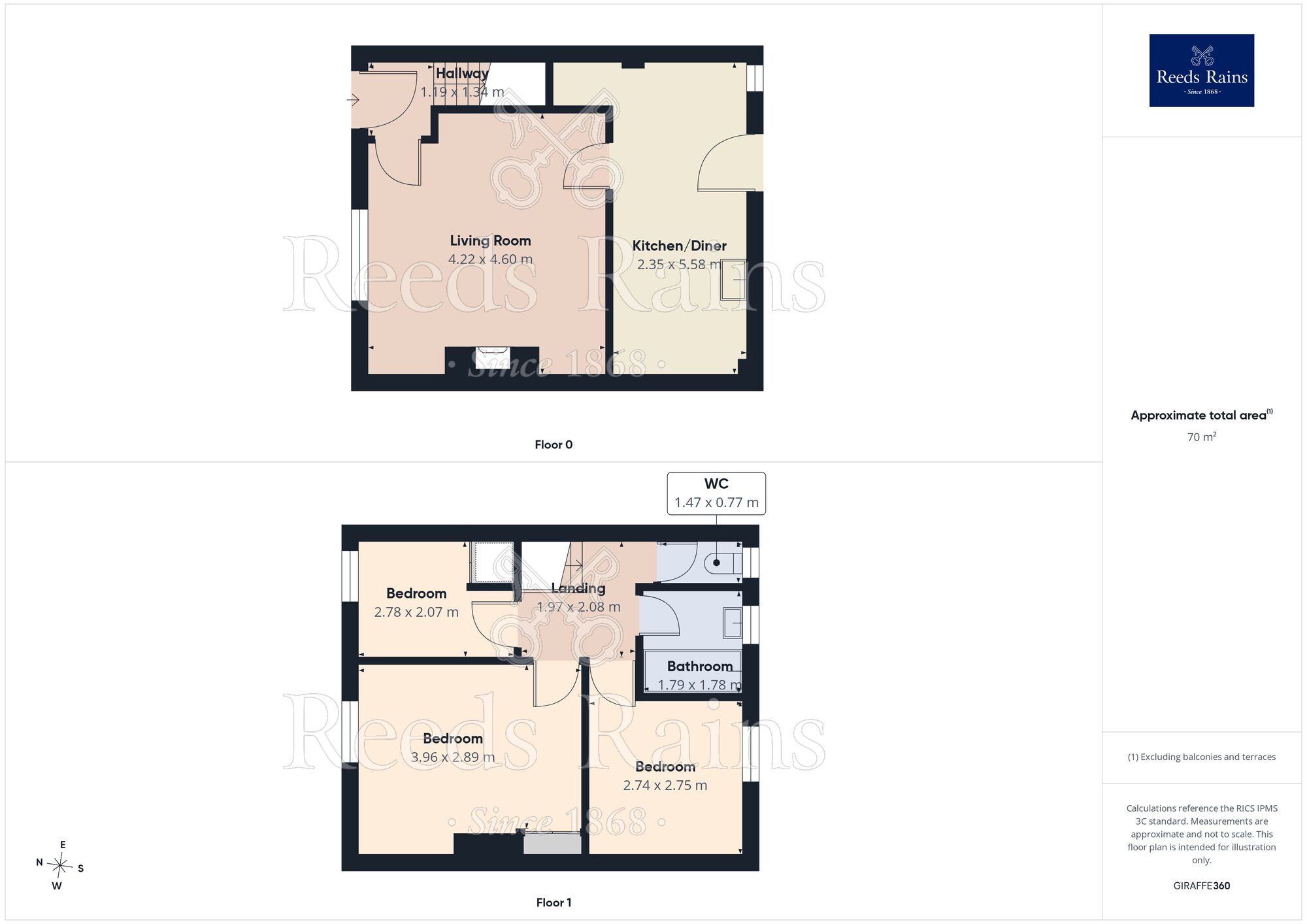 Floorplan of 3 bedroom Mid Terrace House for sale, Bradley Road, Bradley, Huddersfield, West Yorkshire, HD2