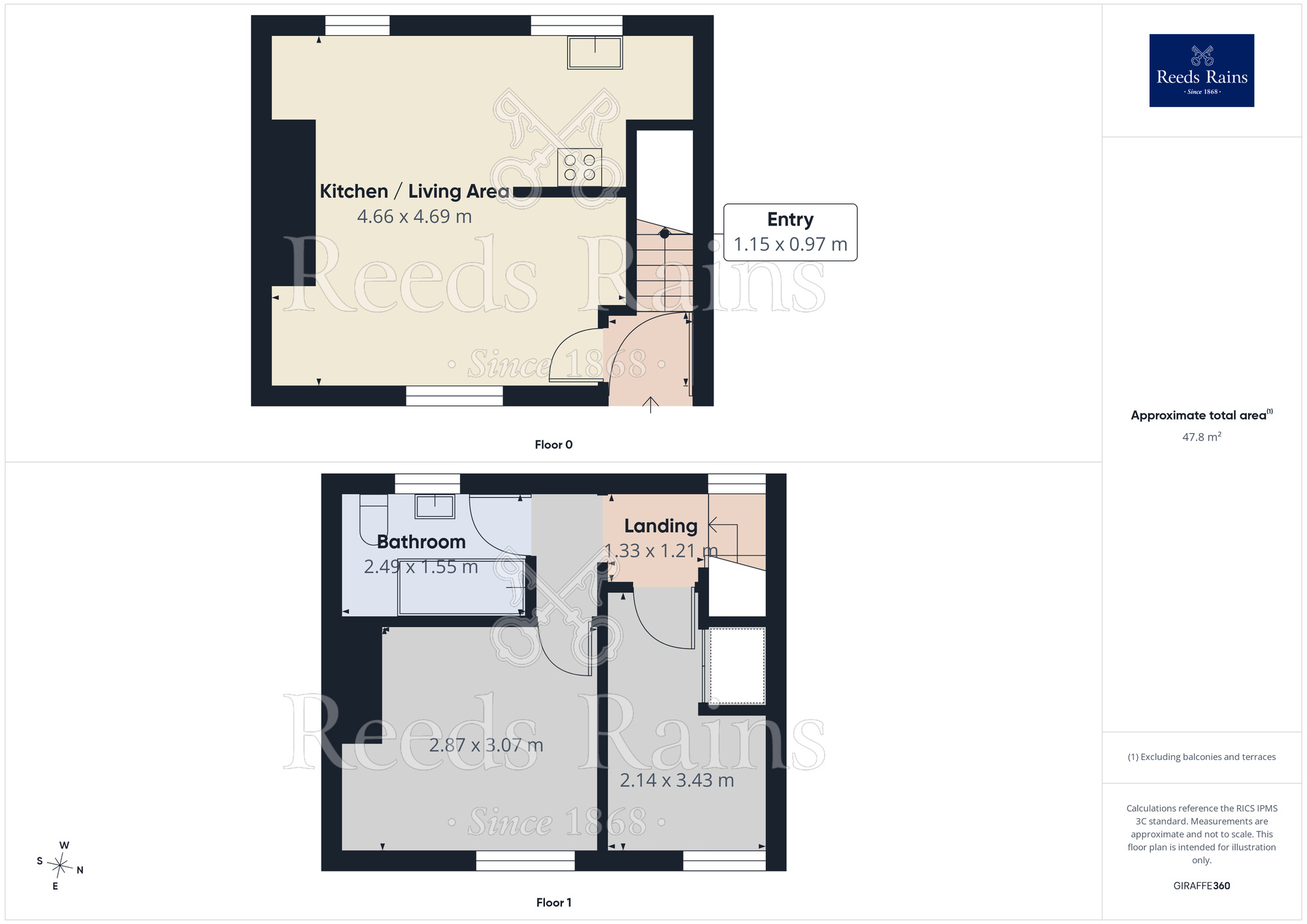 Floorplan of 2 bedroom Mid Terrace House to rent, School Lane, Berry Brow, West Yorkshire, HD4