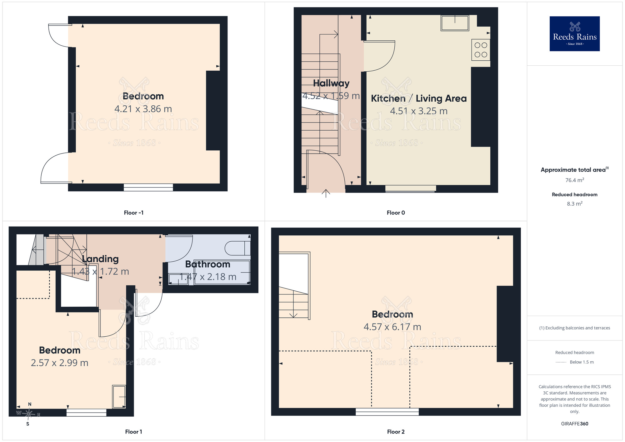 Floorplan of 4 bedroom Mid Terrace House to rent, Manchester Road, Huddersfield, West Yorkshire, HD1