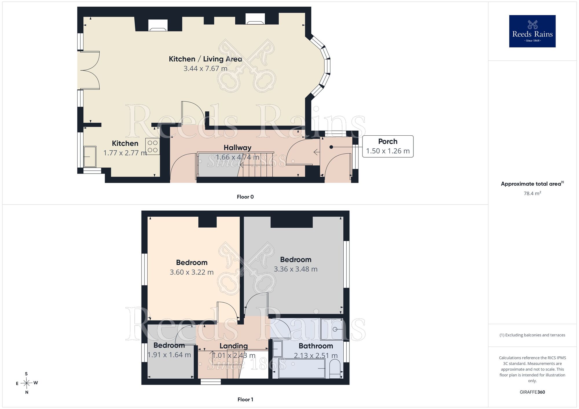 Floorplan of 3 bedroom Semi Detached House for sale, Ryburn Road, Oakes, Huddersfield, West Yorkshire, HD3