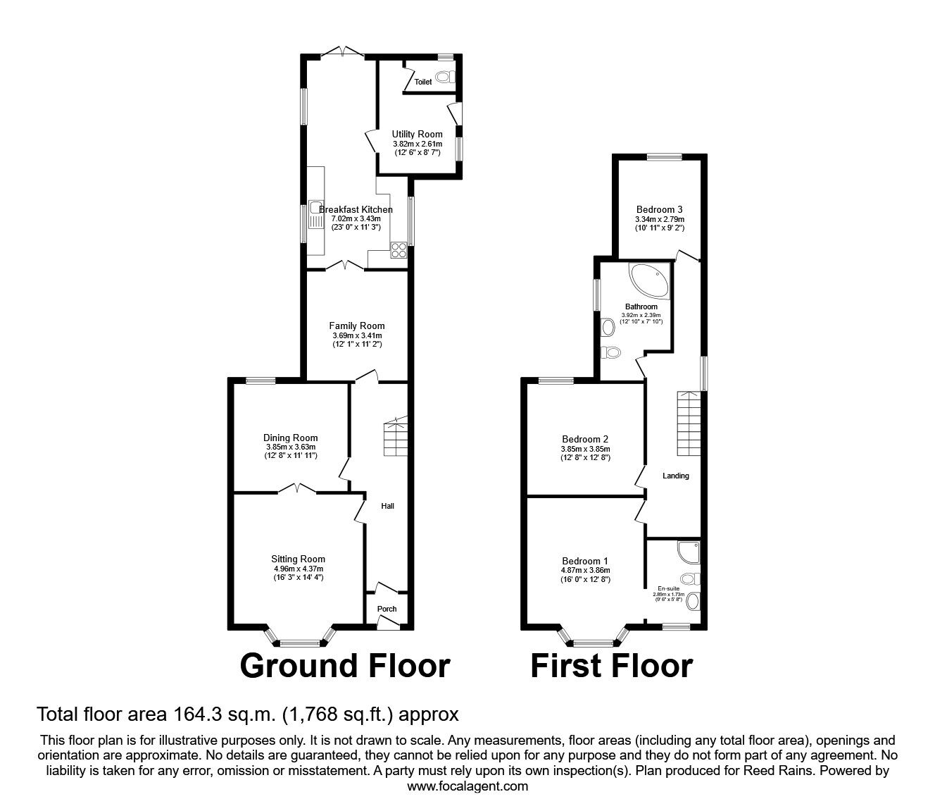 Floorplan of 3 bedroom Detached House for sale, Station Road, Preston, East Yorkshire, HU12
