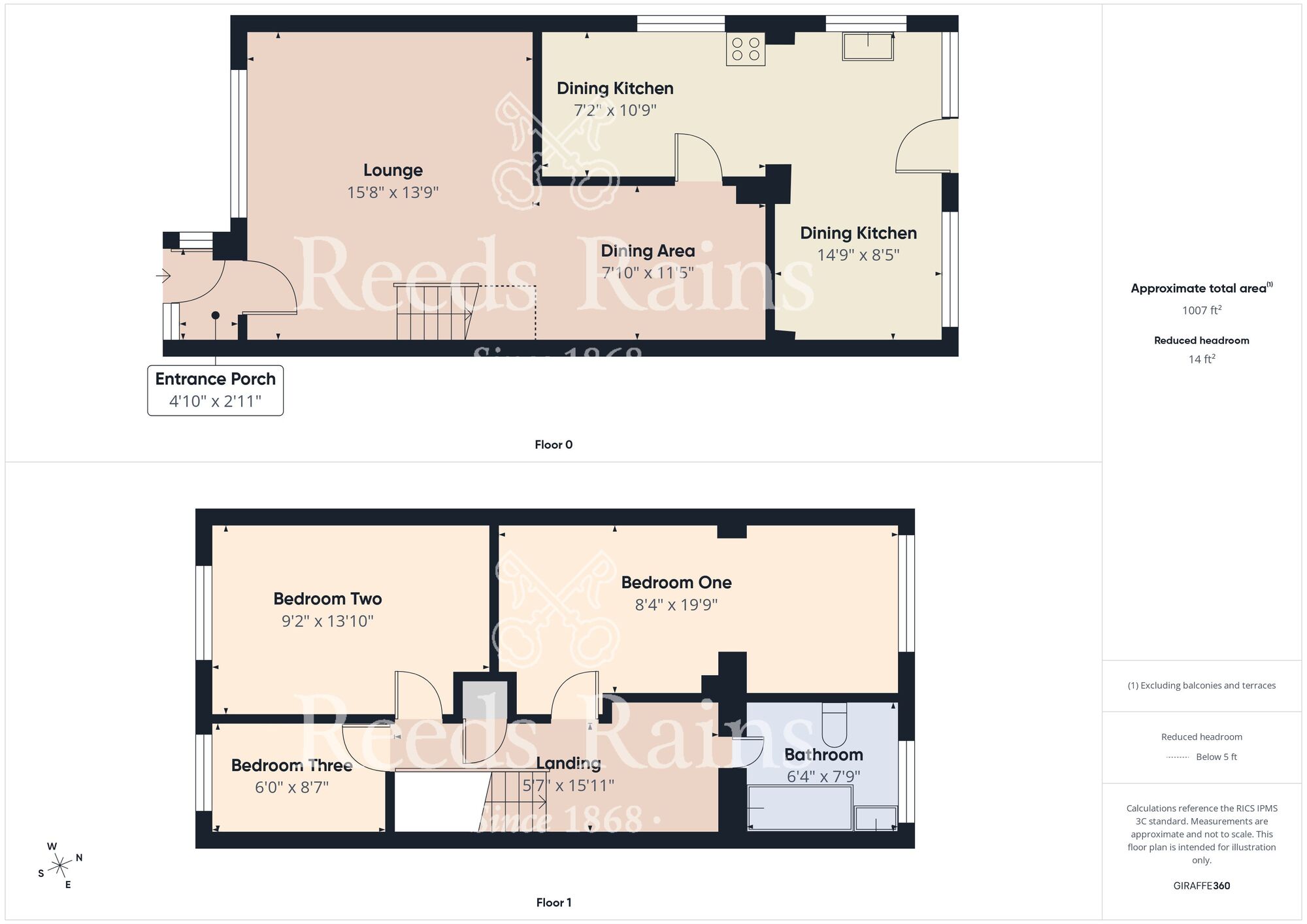 Floorplan of 3 bedroom Semi Detached House for sale, Jendale, Hull, East Yorkshire, HU7