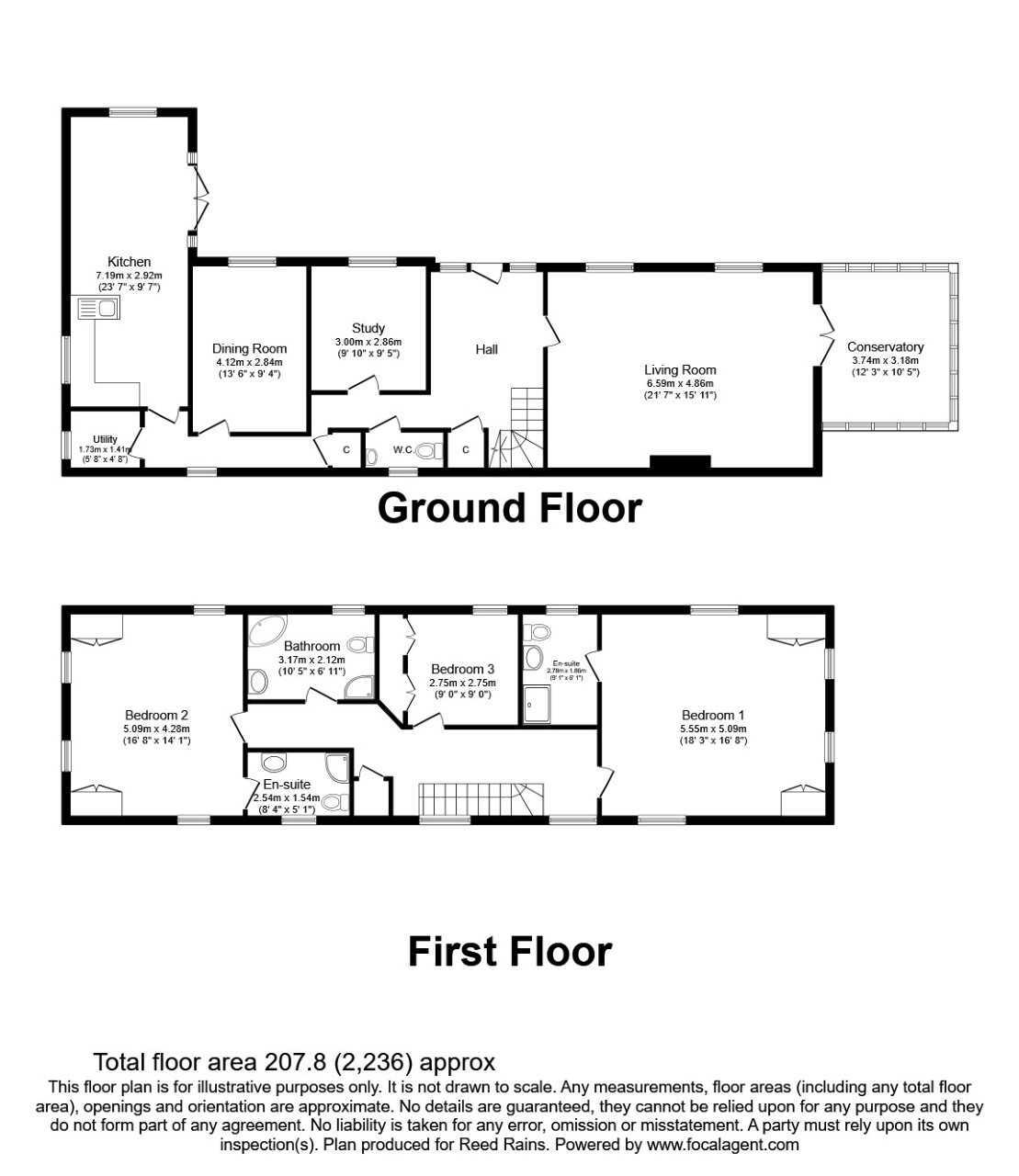 Floorplan of 4 bedroom Detached House for sale, Humber Lane, Welwick, East Yorkshire, HU12