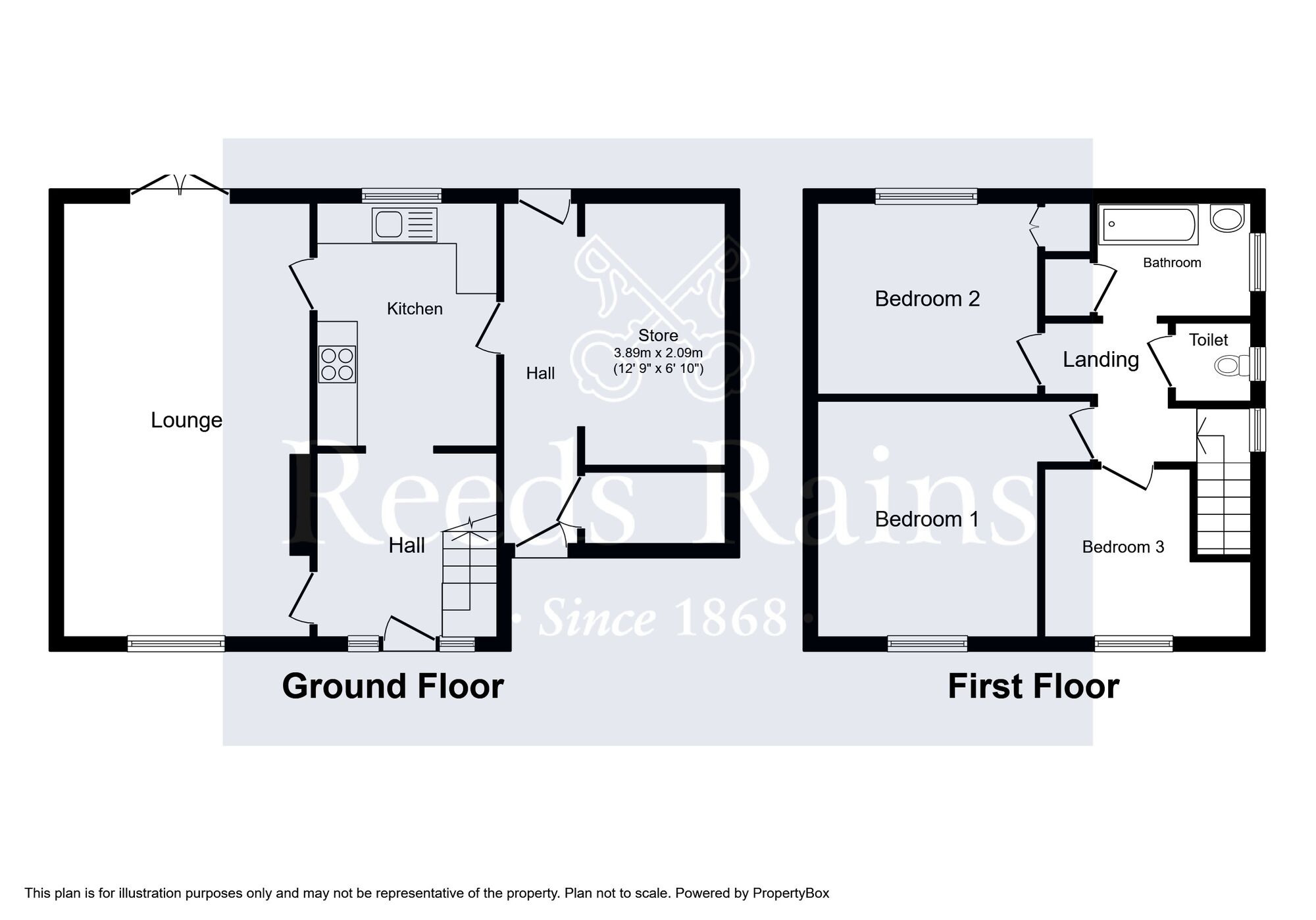 Floorplan of 3 bedroom End Terrace House for sale, Griffin Road, Hull, East Yorkshire, HU9