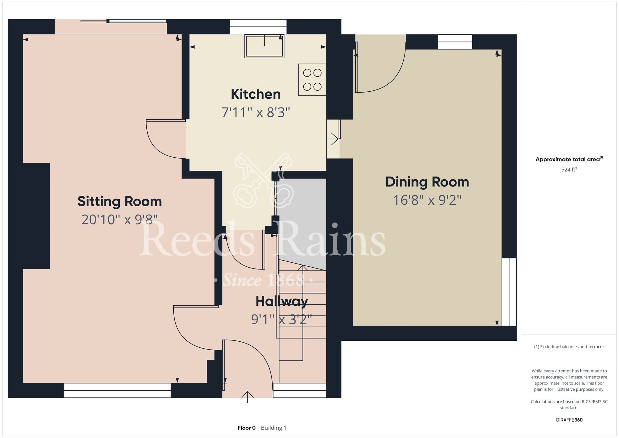 Floorplan of 2 bedroom Semi Detached House for sale, Staveley Road, Hull, East Yorkshire, HU9