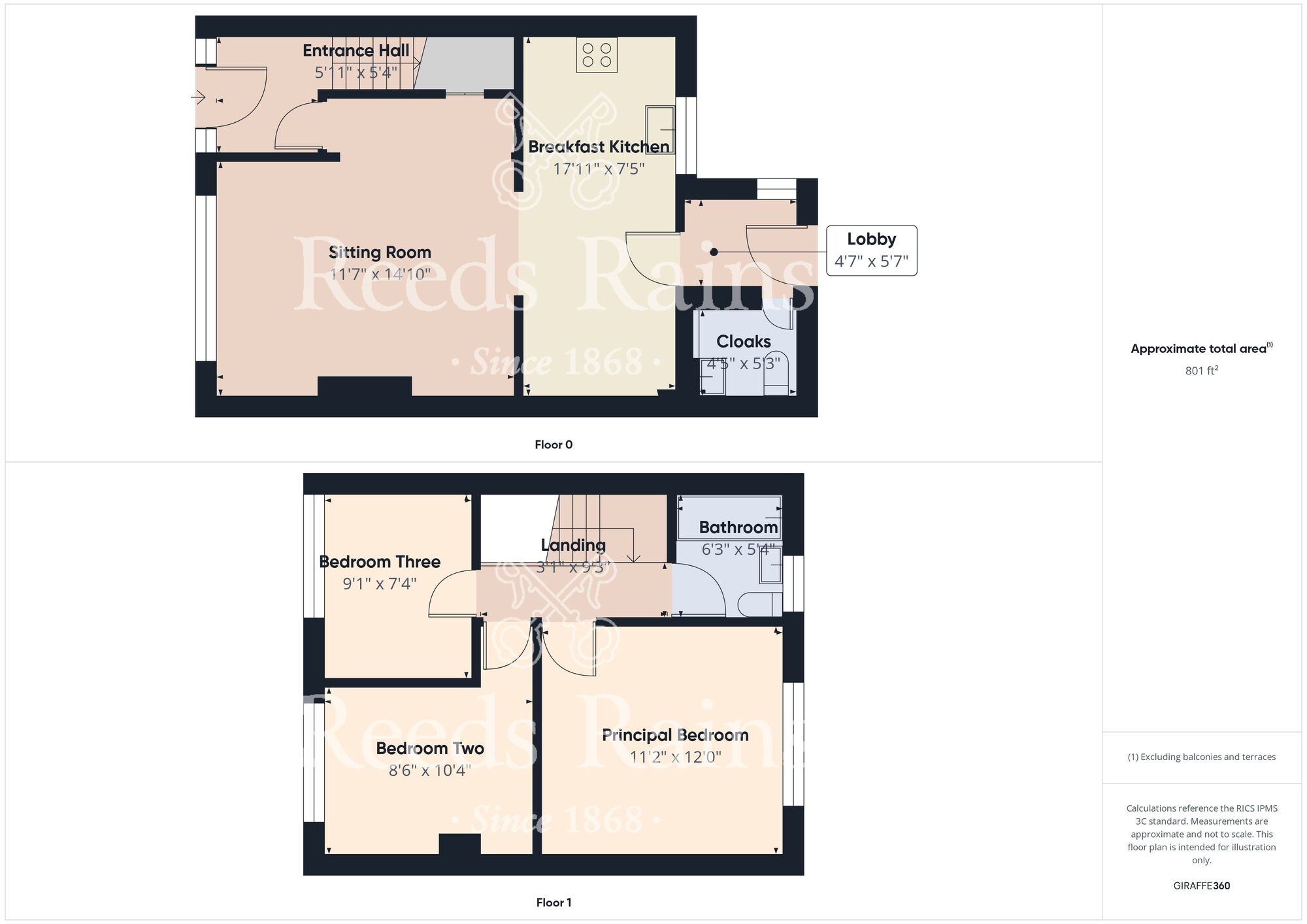 Floorplan of 3 bedroom End Terrace House for sale, Bridlington Avenue, Hull, East Yorkshire, HU2