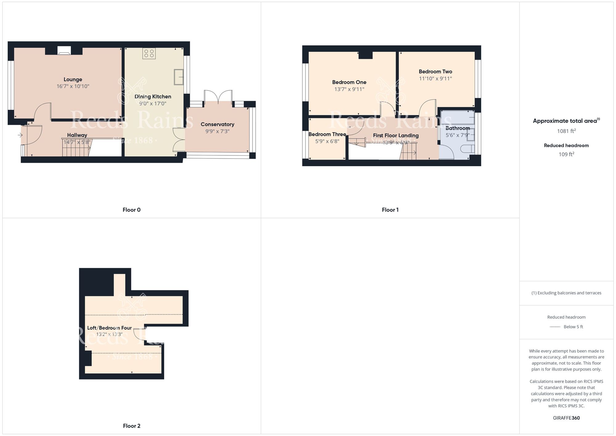 Floorplan of 4 bedroom Mid Terrace House for sale, Jendale, Hull, East Yorkshire, HU7